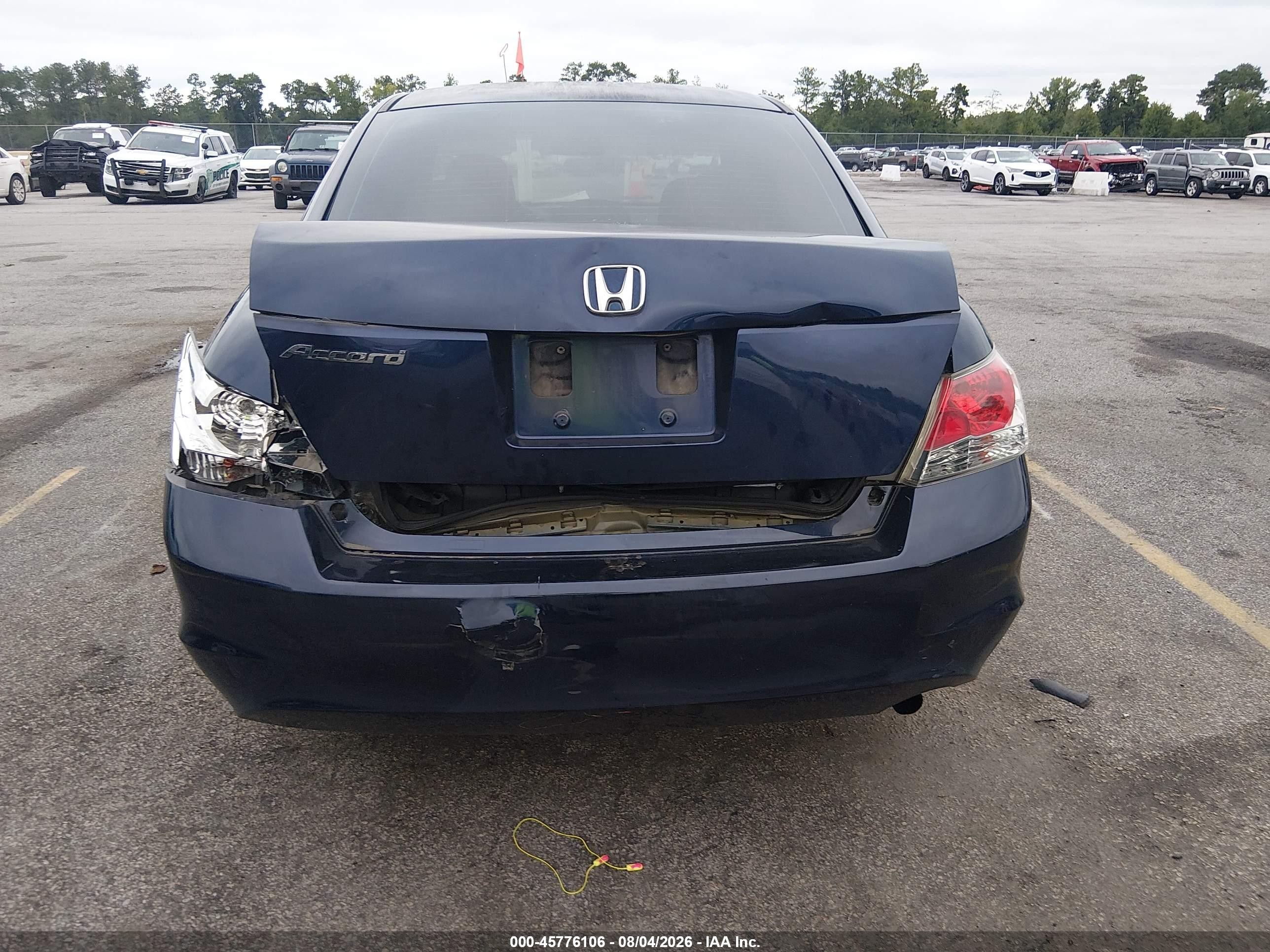 2008 Honda Accord 2.4 Ex Blue vin: 1HGCP26748A055406