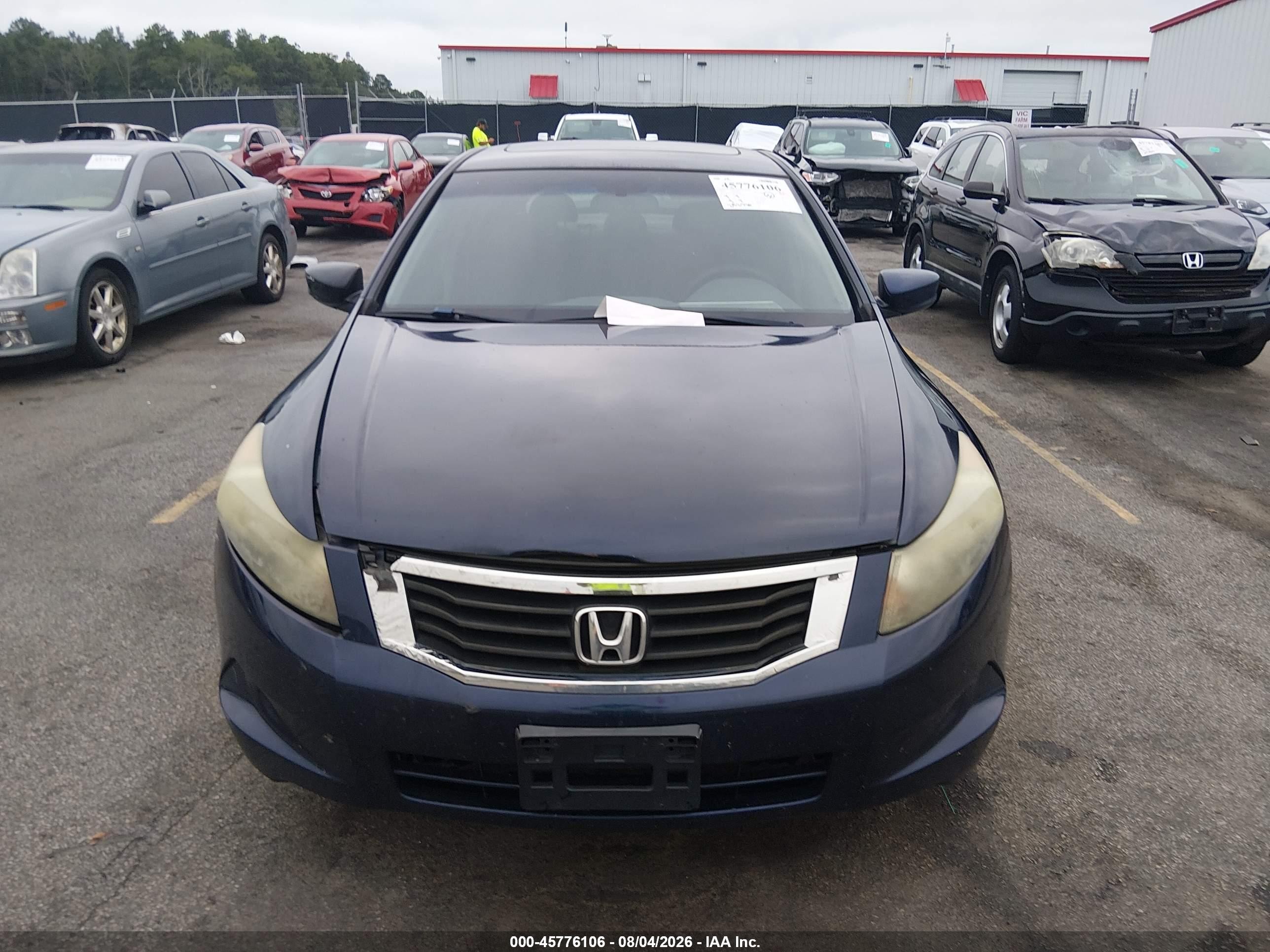 2008 Honda Accord 2.4 Ex Blue vin: 1HGCP26748A055406