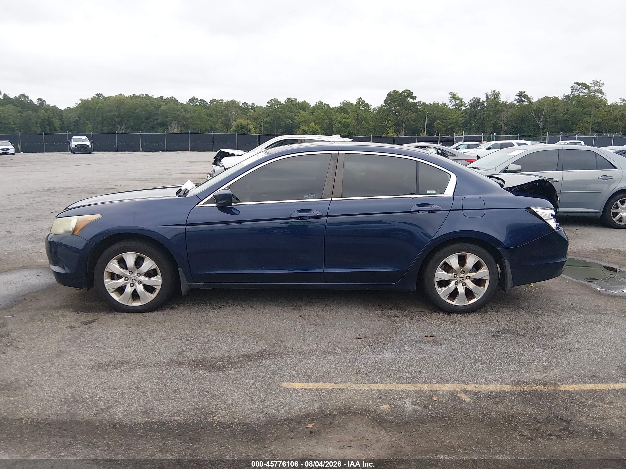 2008 Honda Accord 2.4 Ex Blue vin: 1HGCP26748A055406