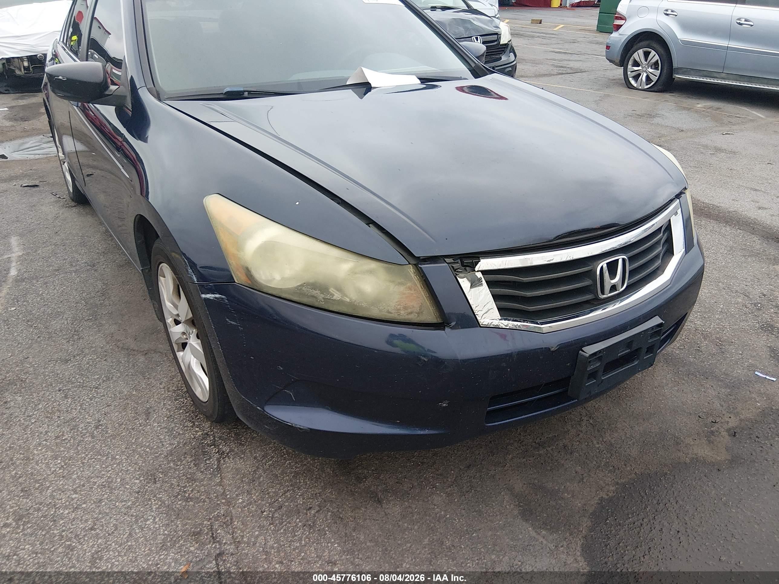 2008 Honda Accord 2.4 Ex Blue vin: 1HGCP26748A055406