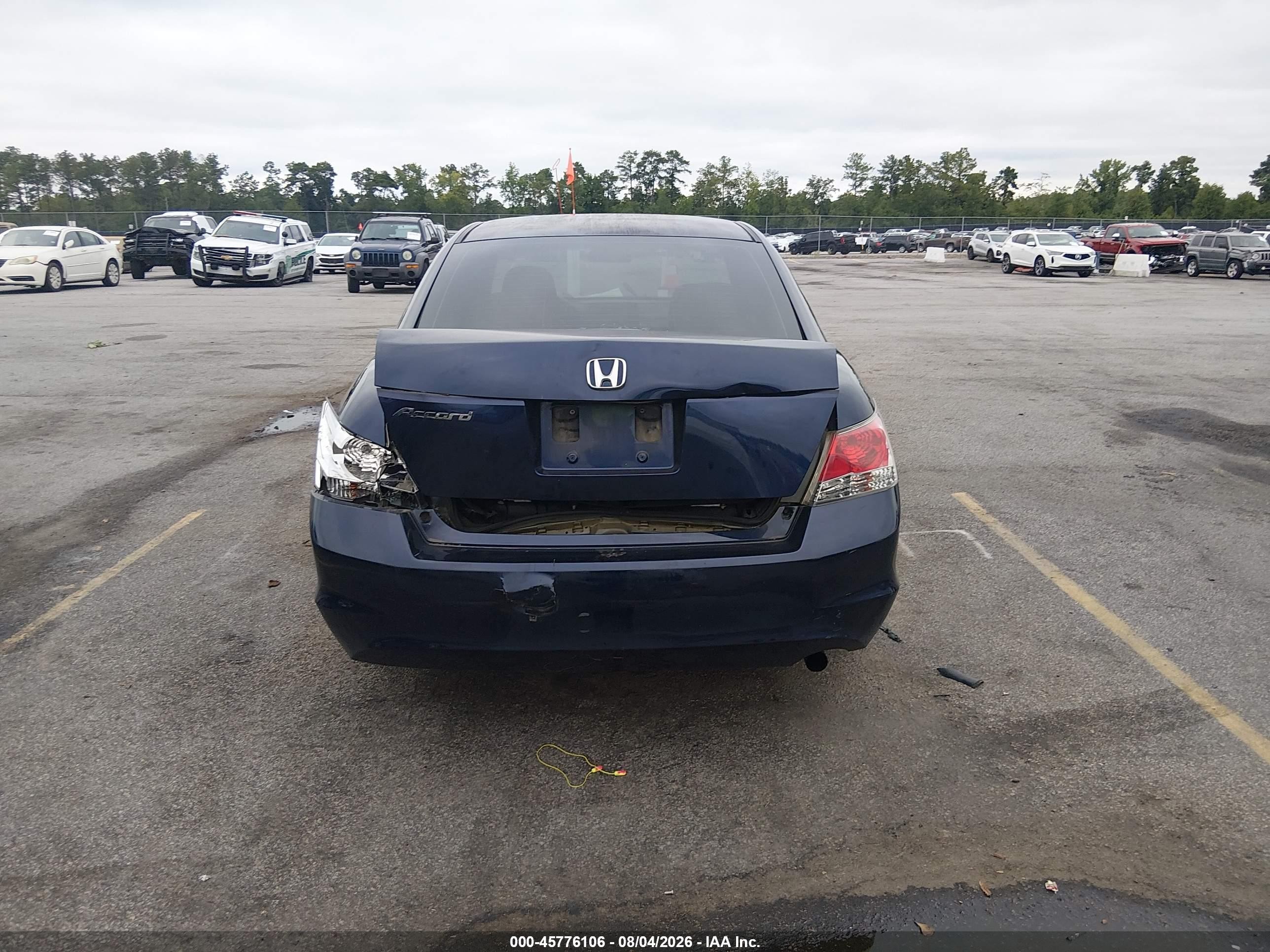 2008 Honda Accord 2.4 Ex Blue vin: 1HGCP26748A055406