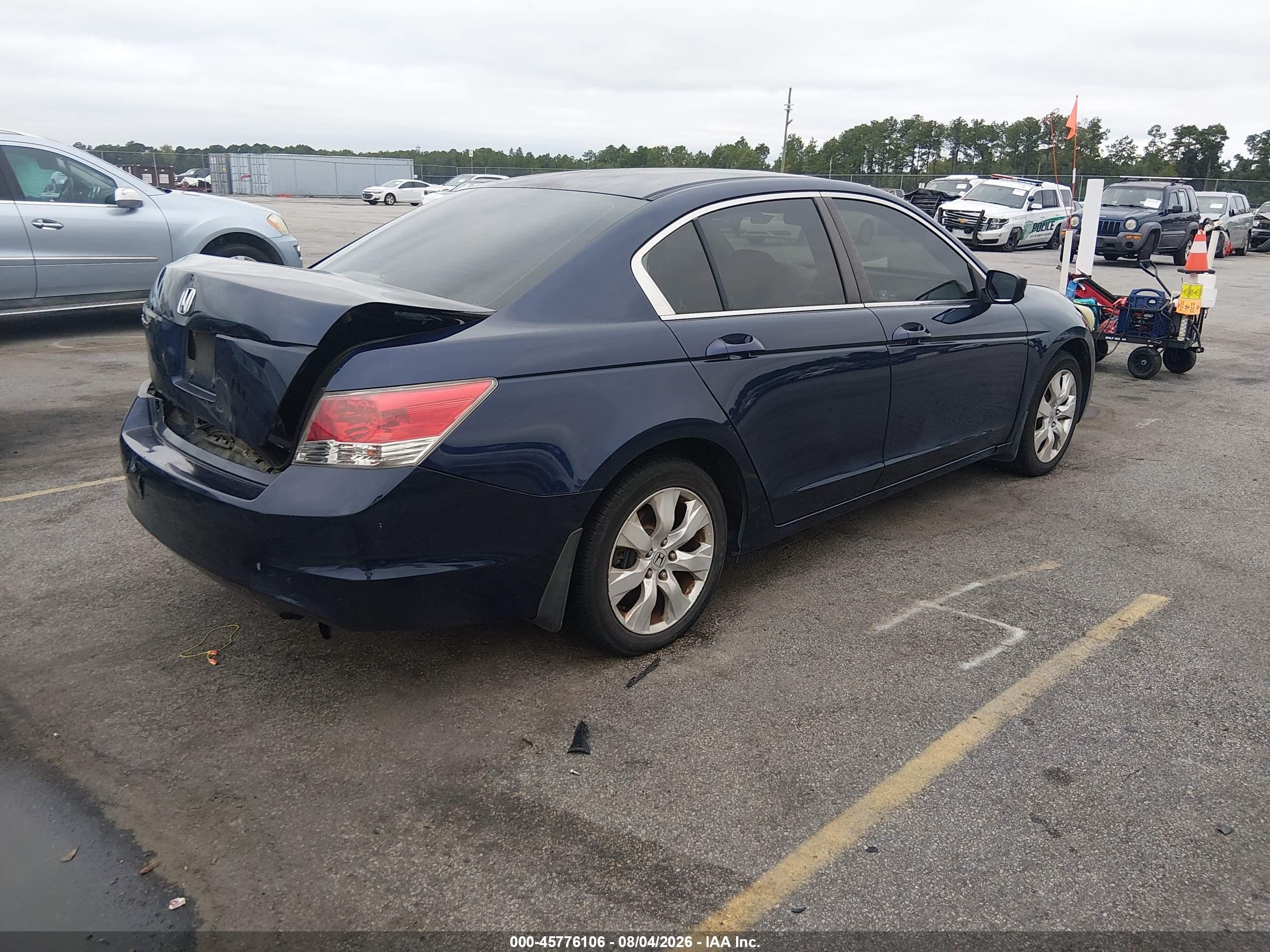 2008 Honda Accord 2.4 Ex Blue vin: 1HGCP26748A055406