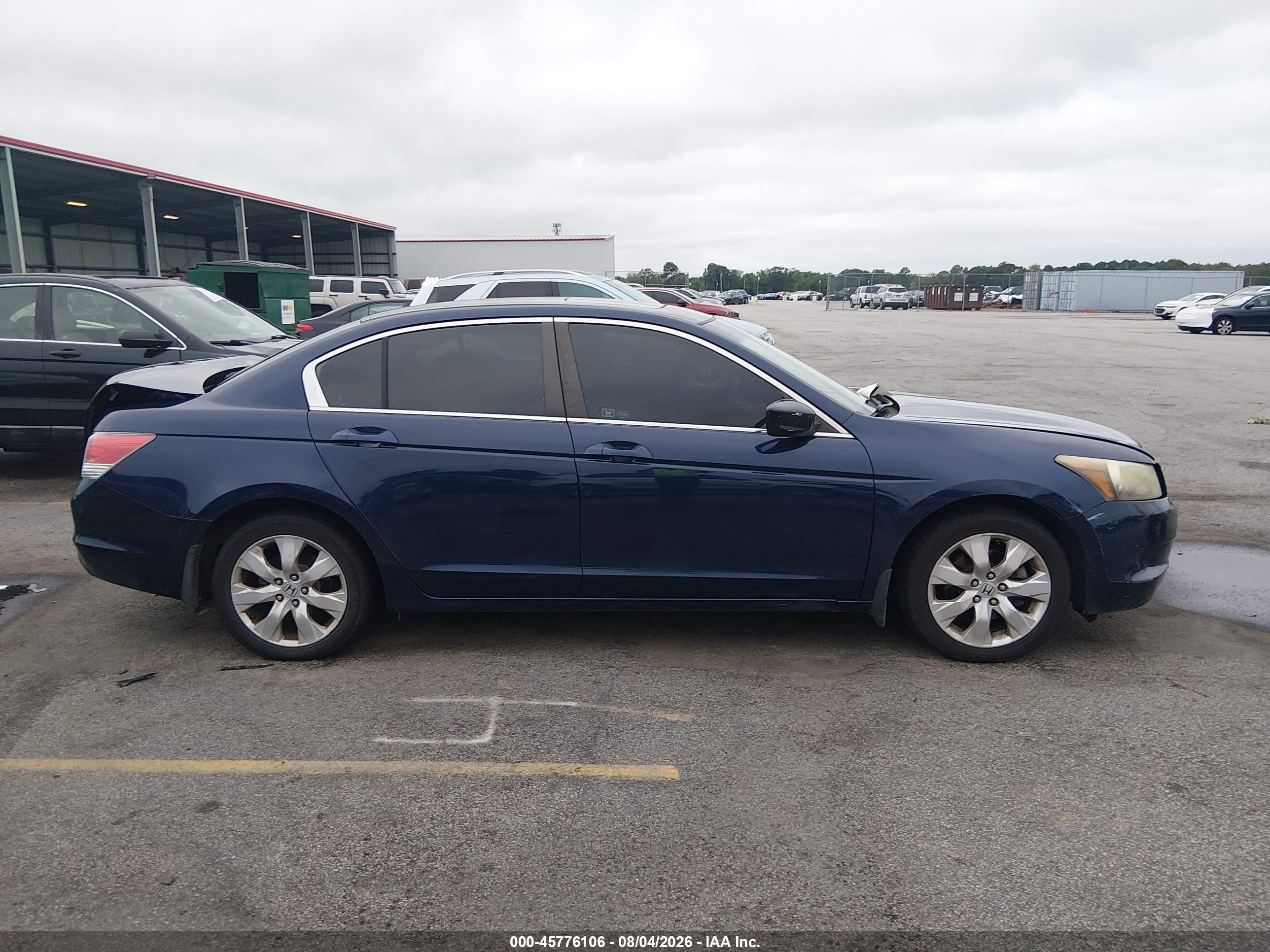 2008 Honda Accord 2.4 Ex Blue vin: 1HGCP26748A055406