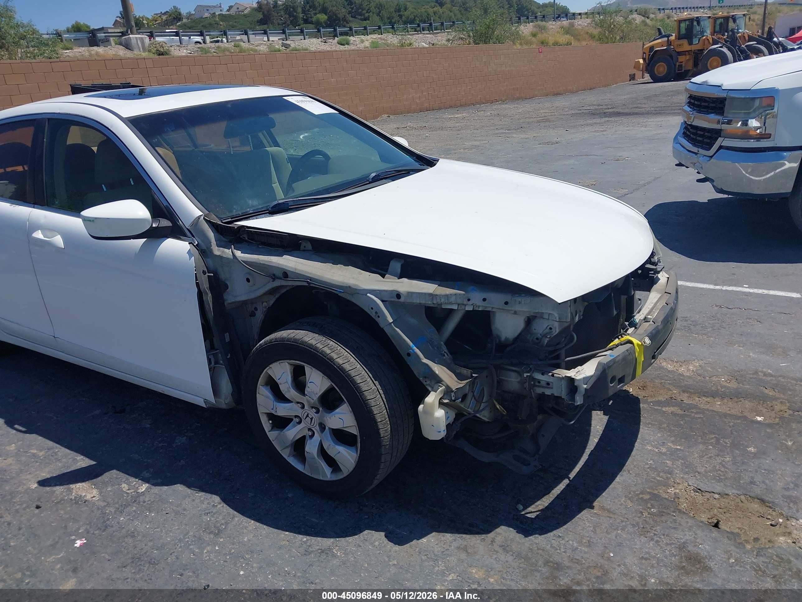 2009 Honda Accord 2.4 Ex White vin: 1HGCP26749A153711