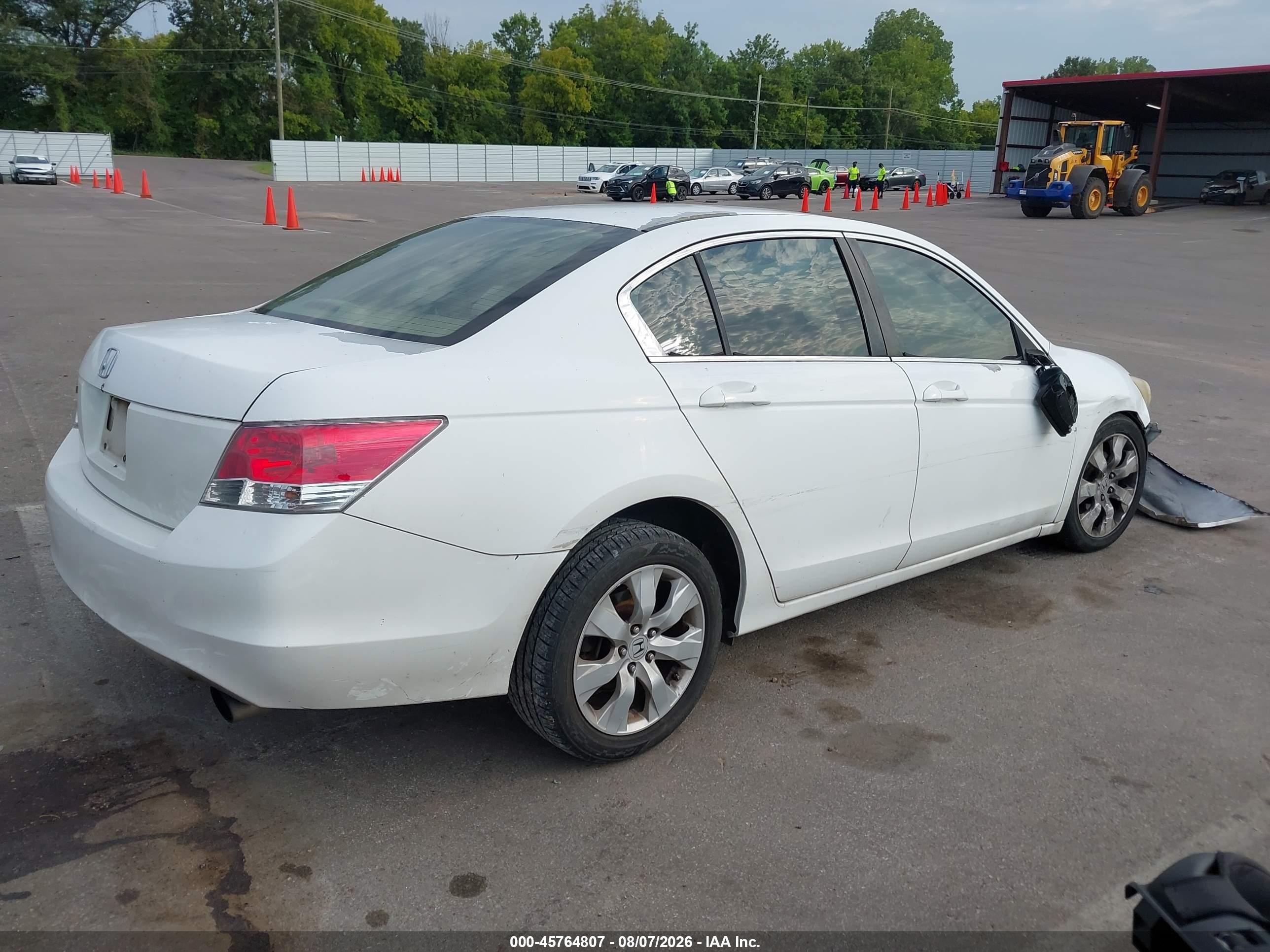 2009 Honda Accord Ex White vin: 1HGCP26749A176776