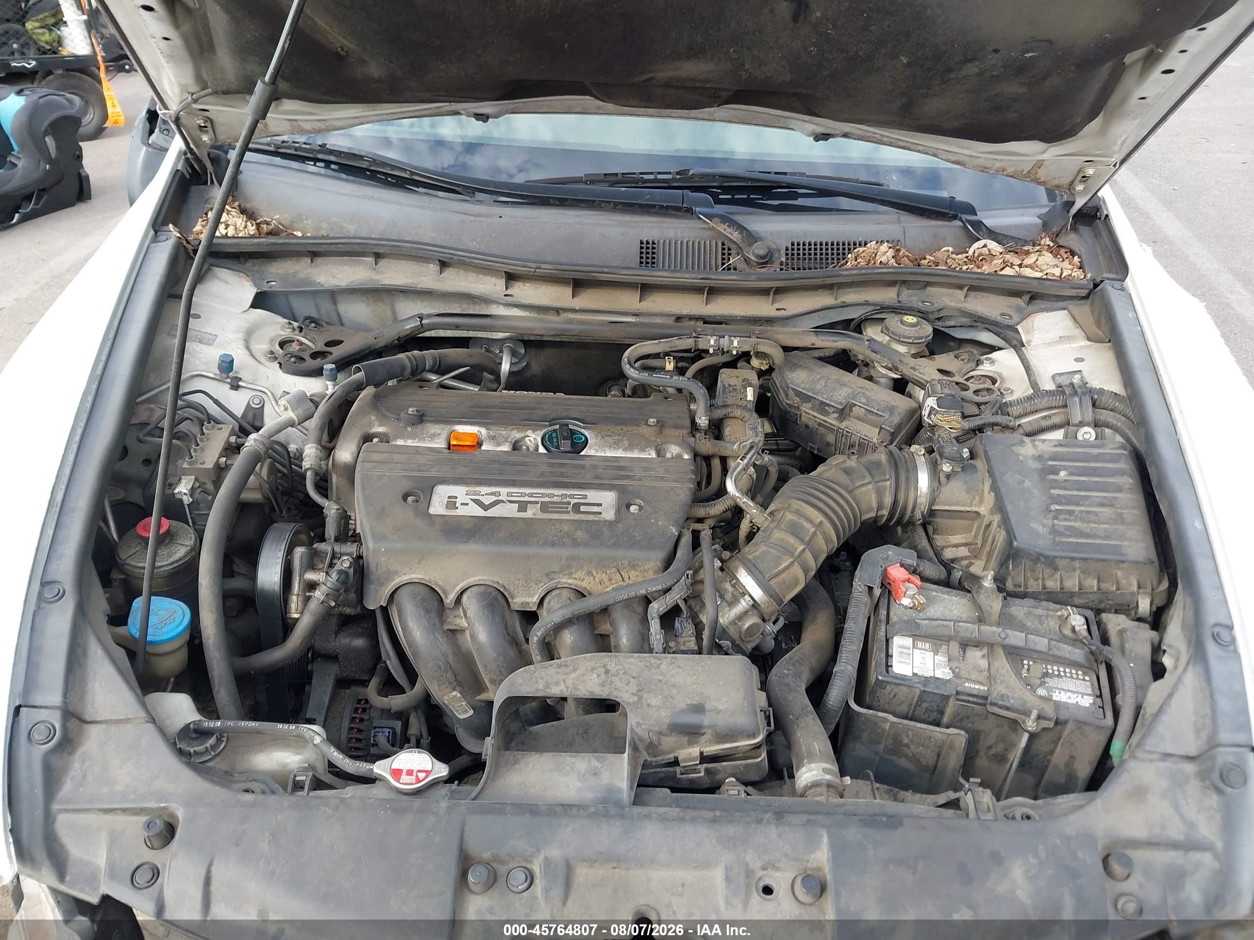 2009 Honda Accord Ex White vin: 1HGCP26749A176776
