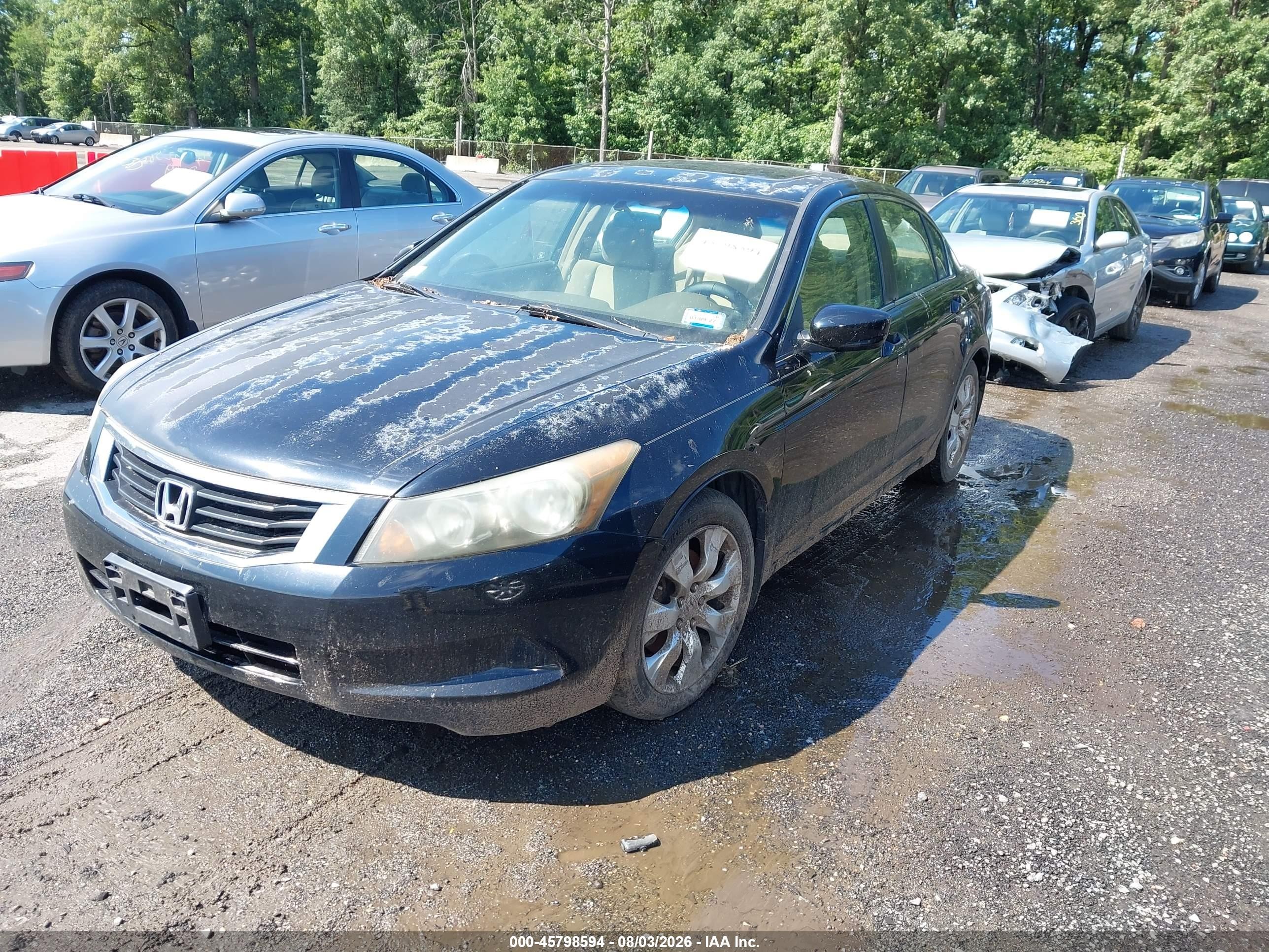 2008 Honda Accord 2.4 Ex Silver vin: 1HGCP26758A007560