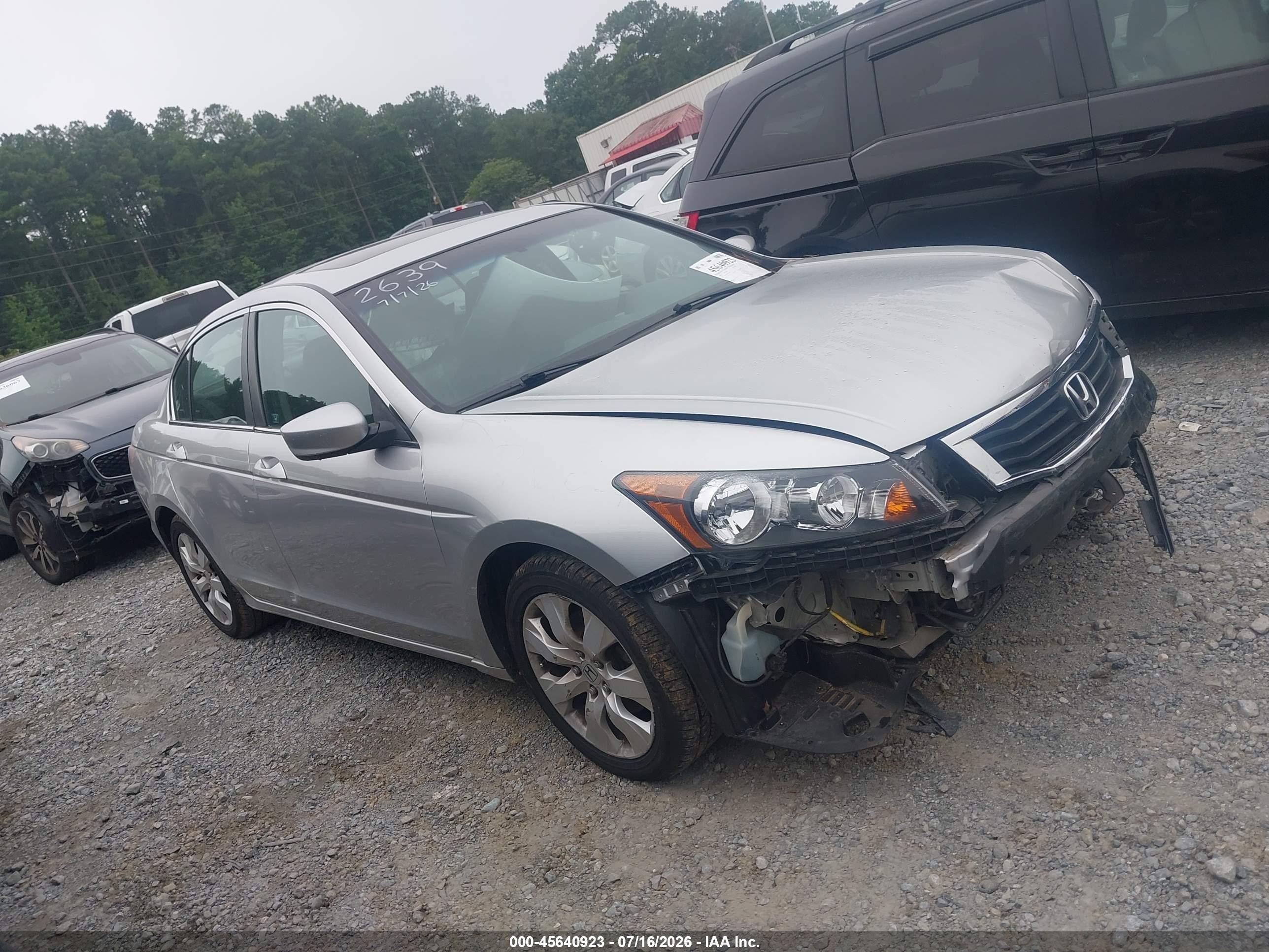 2008 Honda Accord 2.4 Ex Серебряный vin: 1HGCP26758A022639