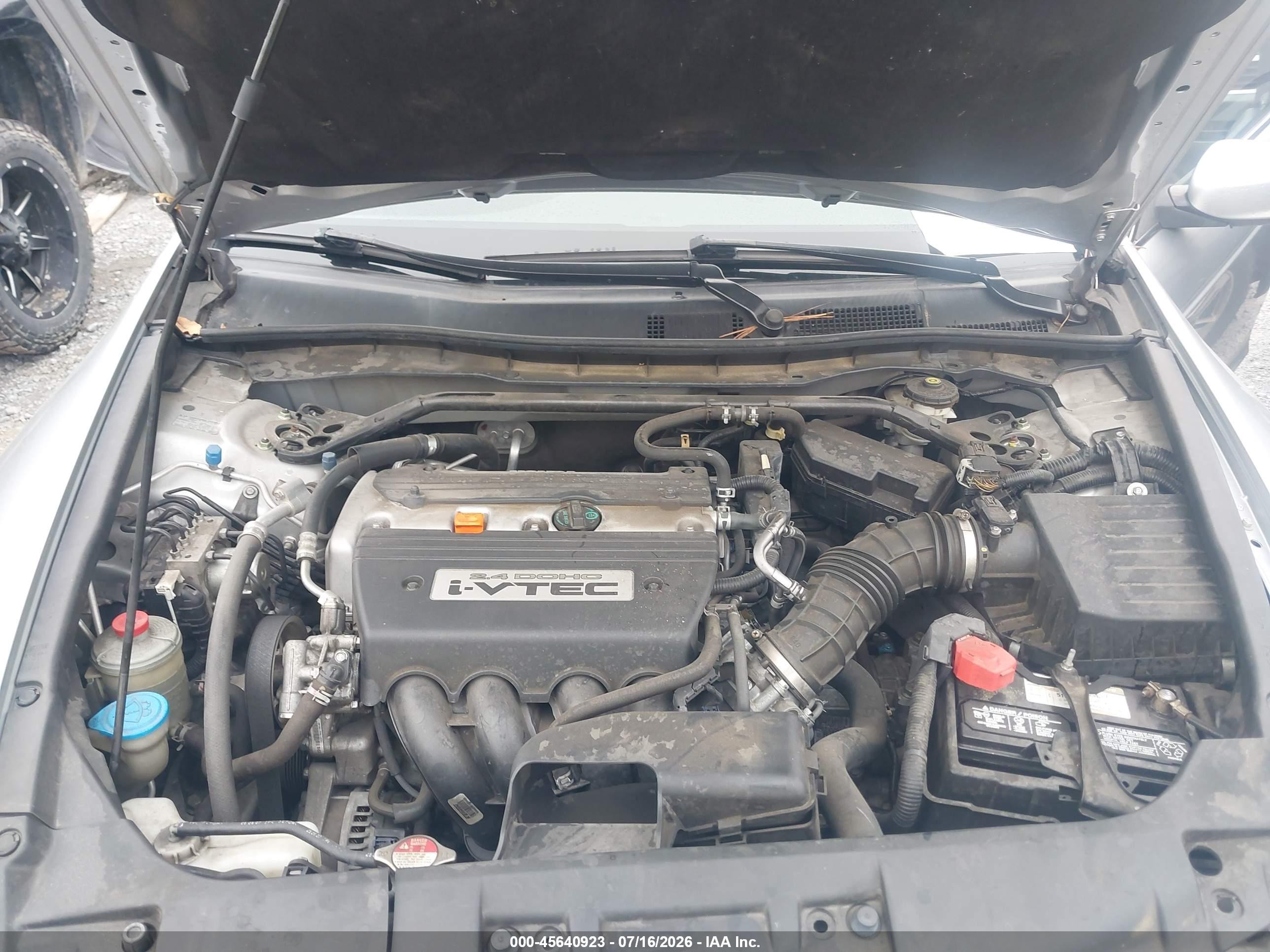 2008 Honda Accord 2.4 Ex Серебряный vin: 1HGCP26758A022639
