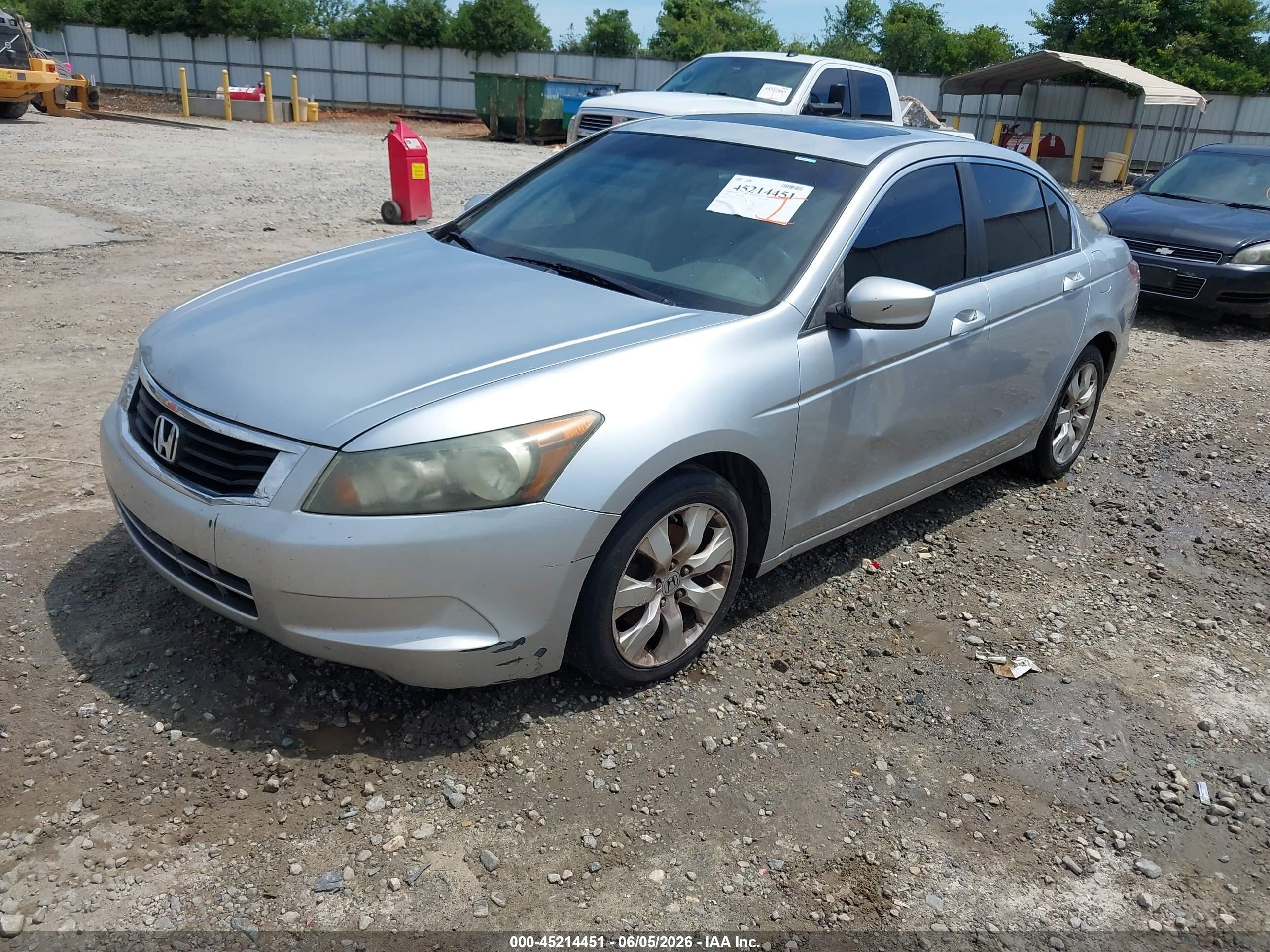 2008 Honda Accord 2.4 Ex Gray vin: 1HGCP26758A073526