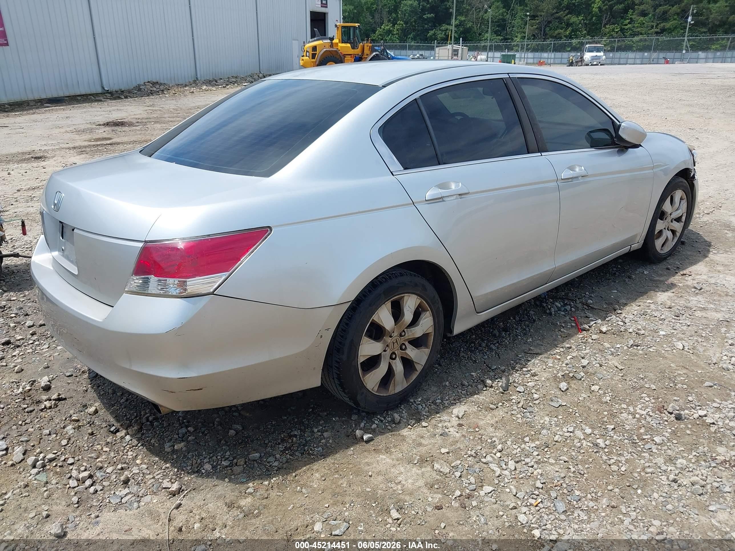 2008 Honda Accord 2.4 Ex Gray vin: 1HGCP26758A073526