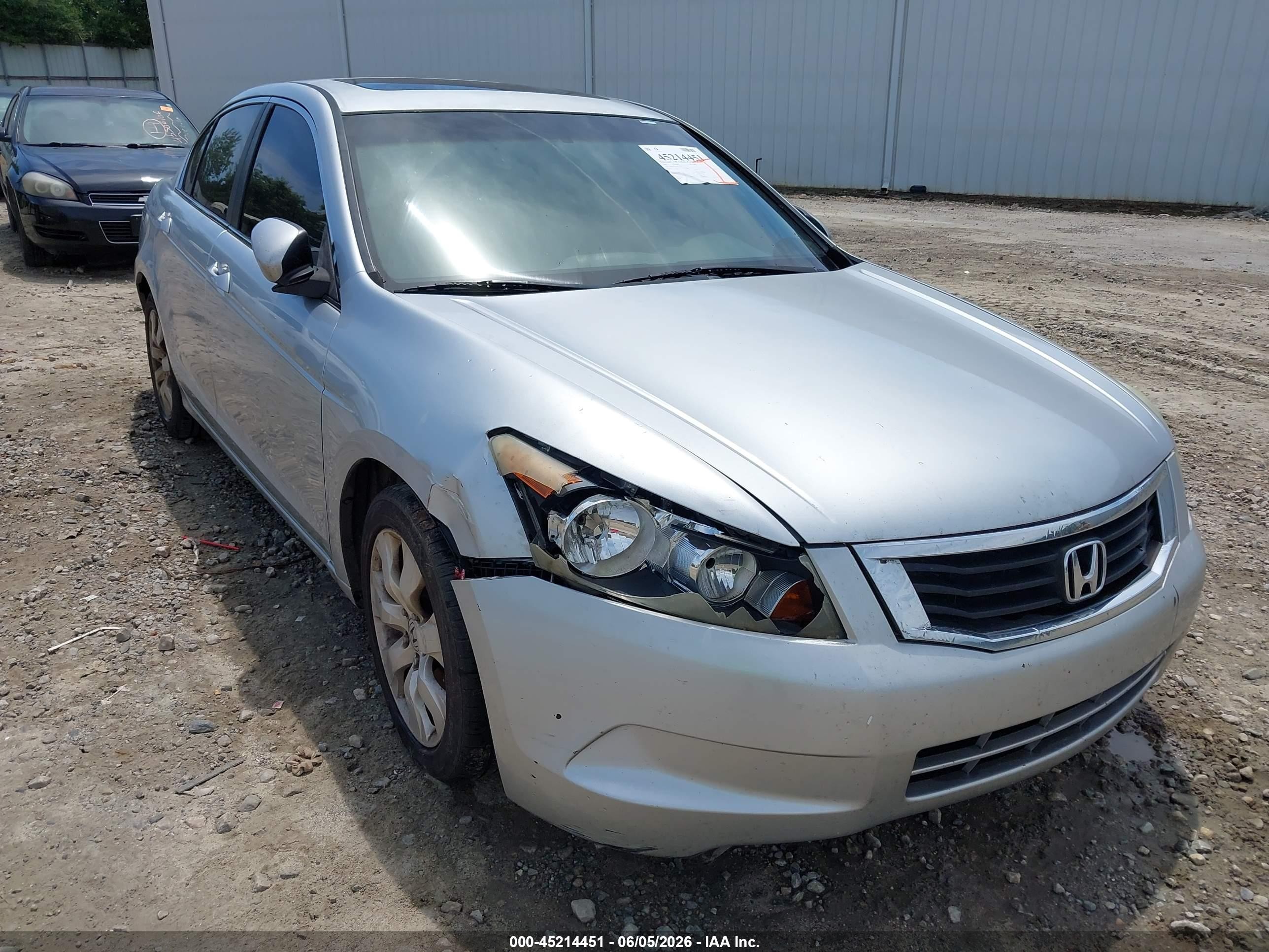 2008 Honda Accord 2.4 Ex Gray vin: 1HGCP26758A073526