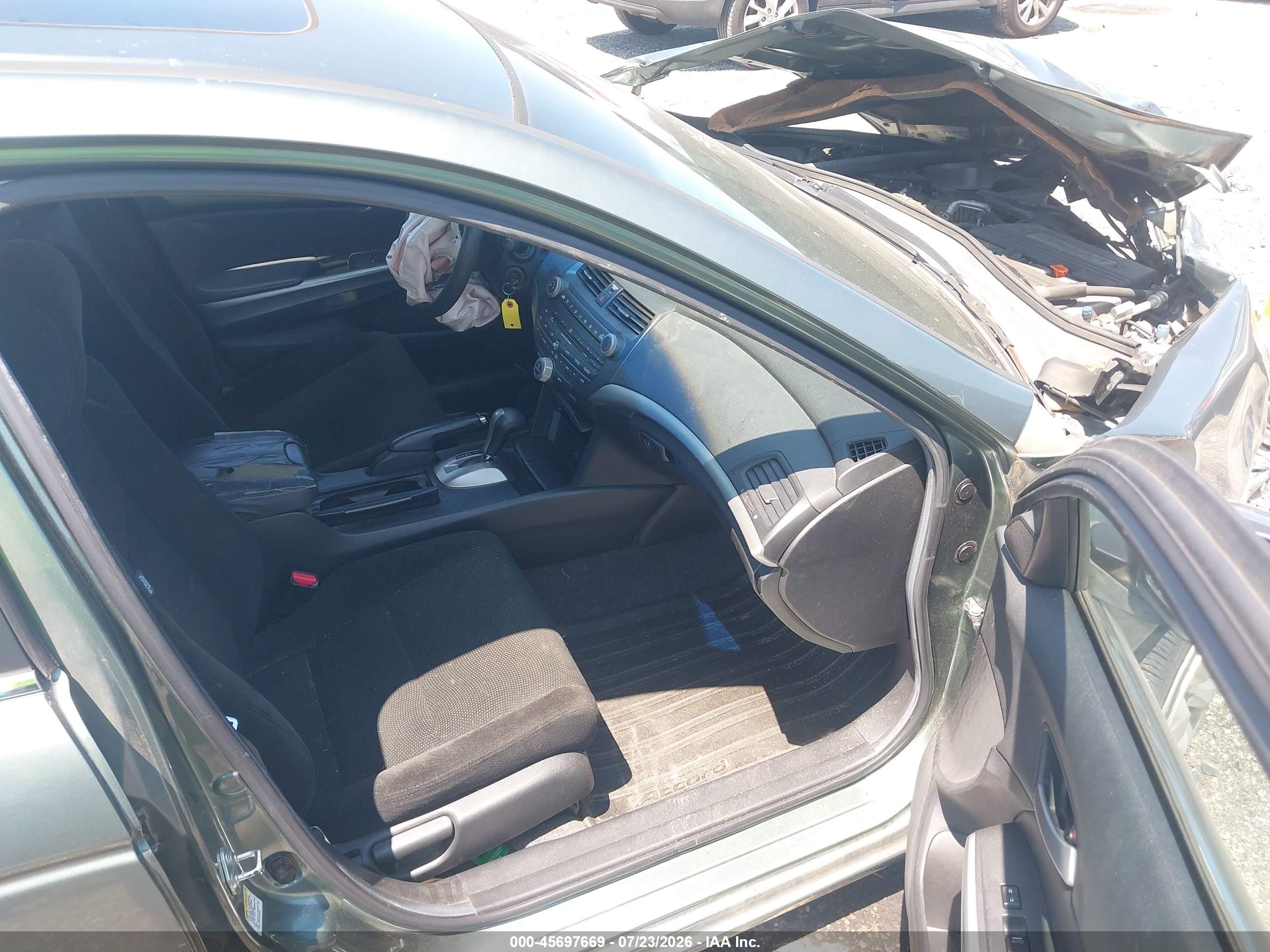 2008 Honda Accord 2.4 Ex Зеленый vin: 1HGCP26758A085904