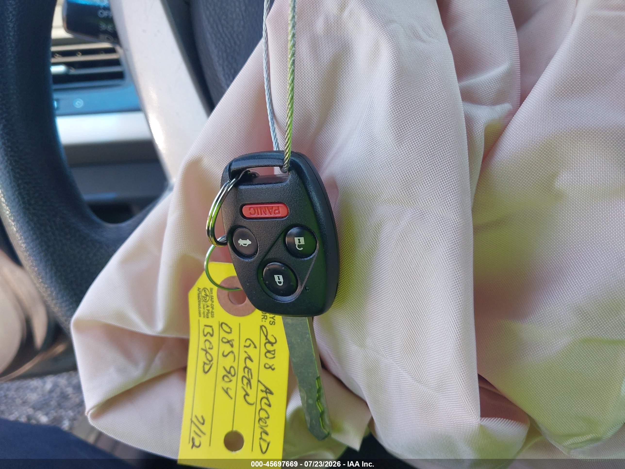 2008 Honda Accord 2.4 Ex Зеленый vin: 1HGCP26758A085904