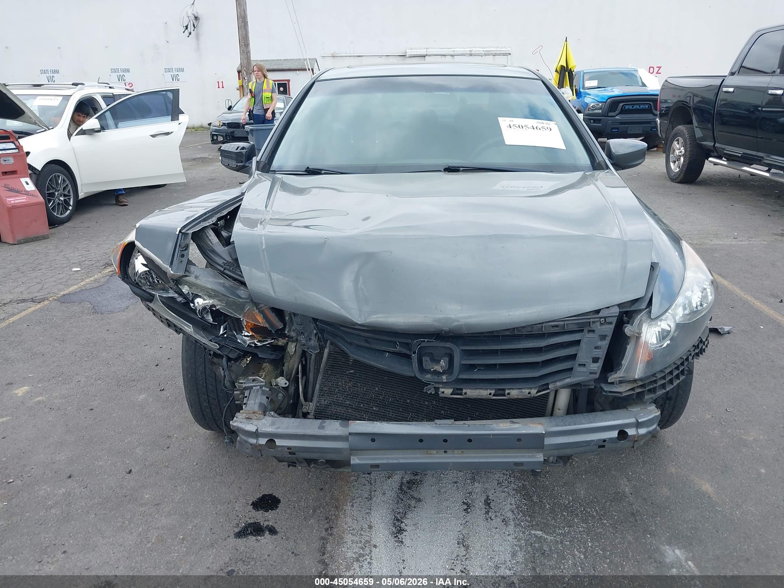 2008 Honda Accord 2.4 Ex Gray vin: 1HGCP26758A125107