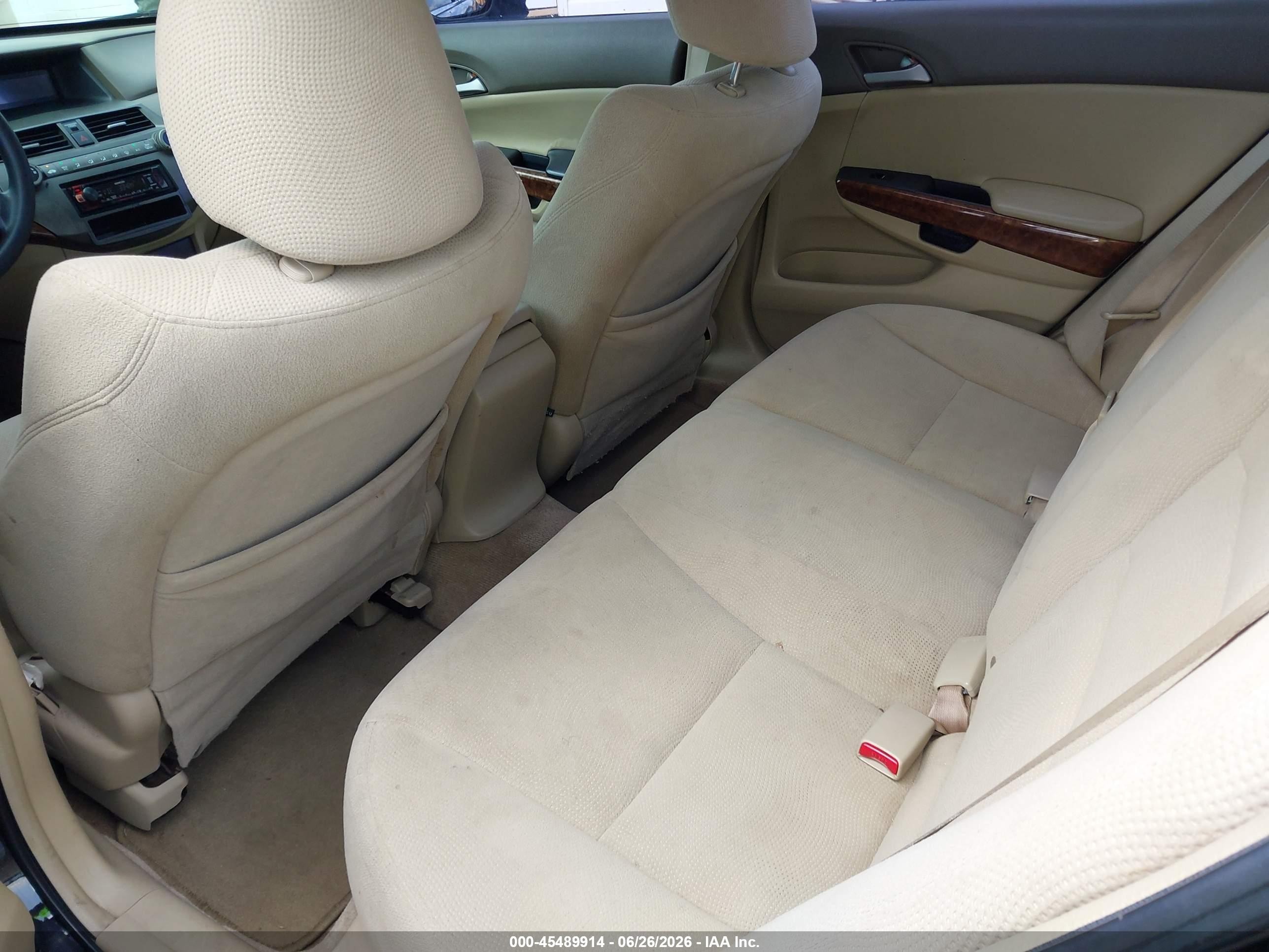 2009 Honda Accord 2.4 Ex Black vin: 1HGCP26759A019824