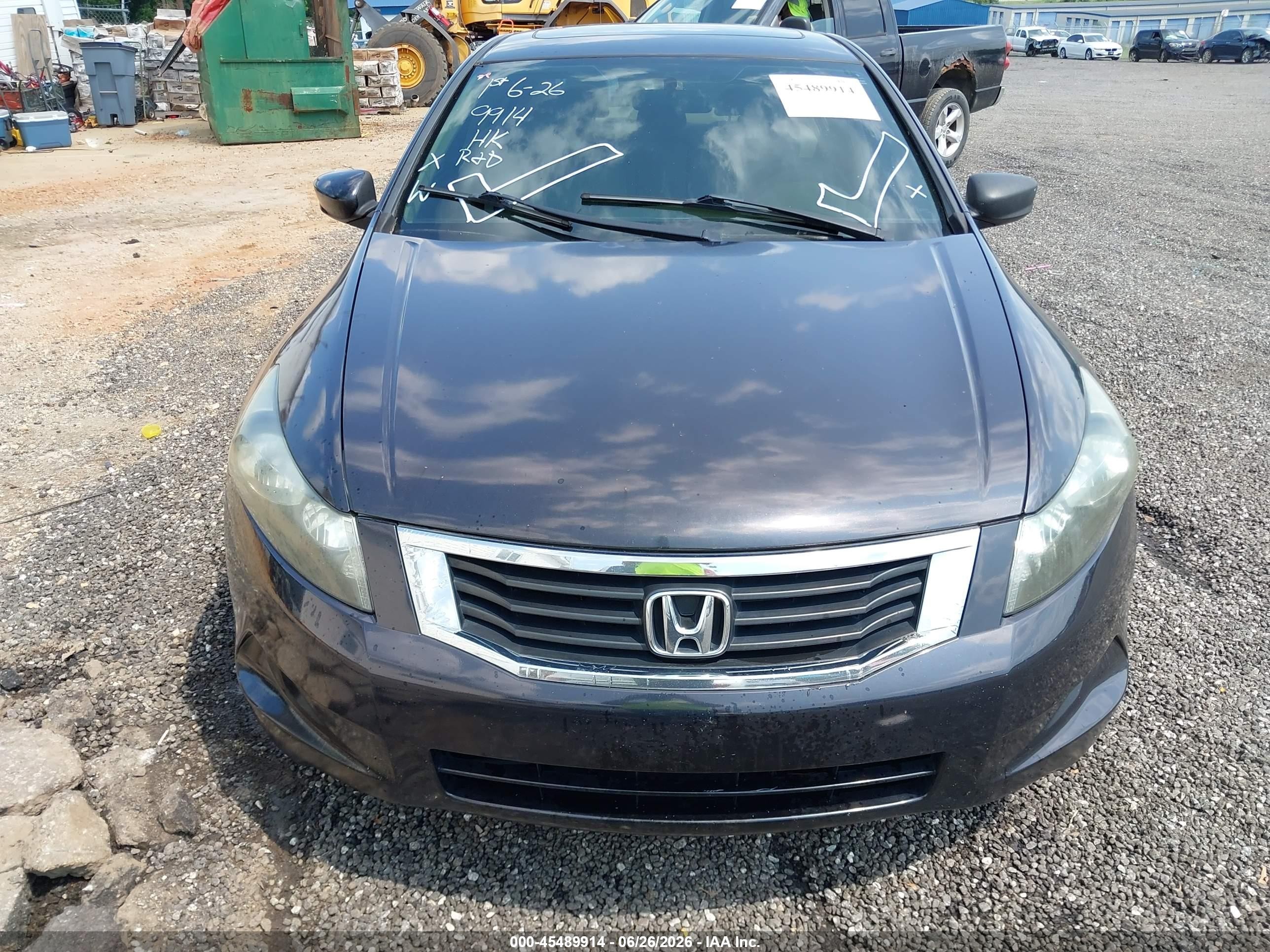 2009 Honda Accord 2.4 Ex Black vin: 1HGCP26759A019824