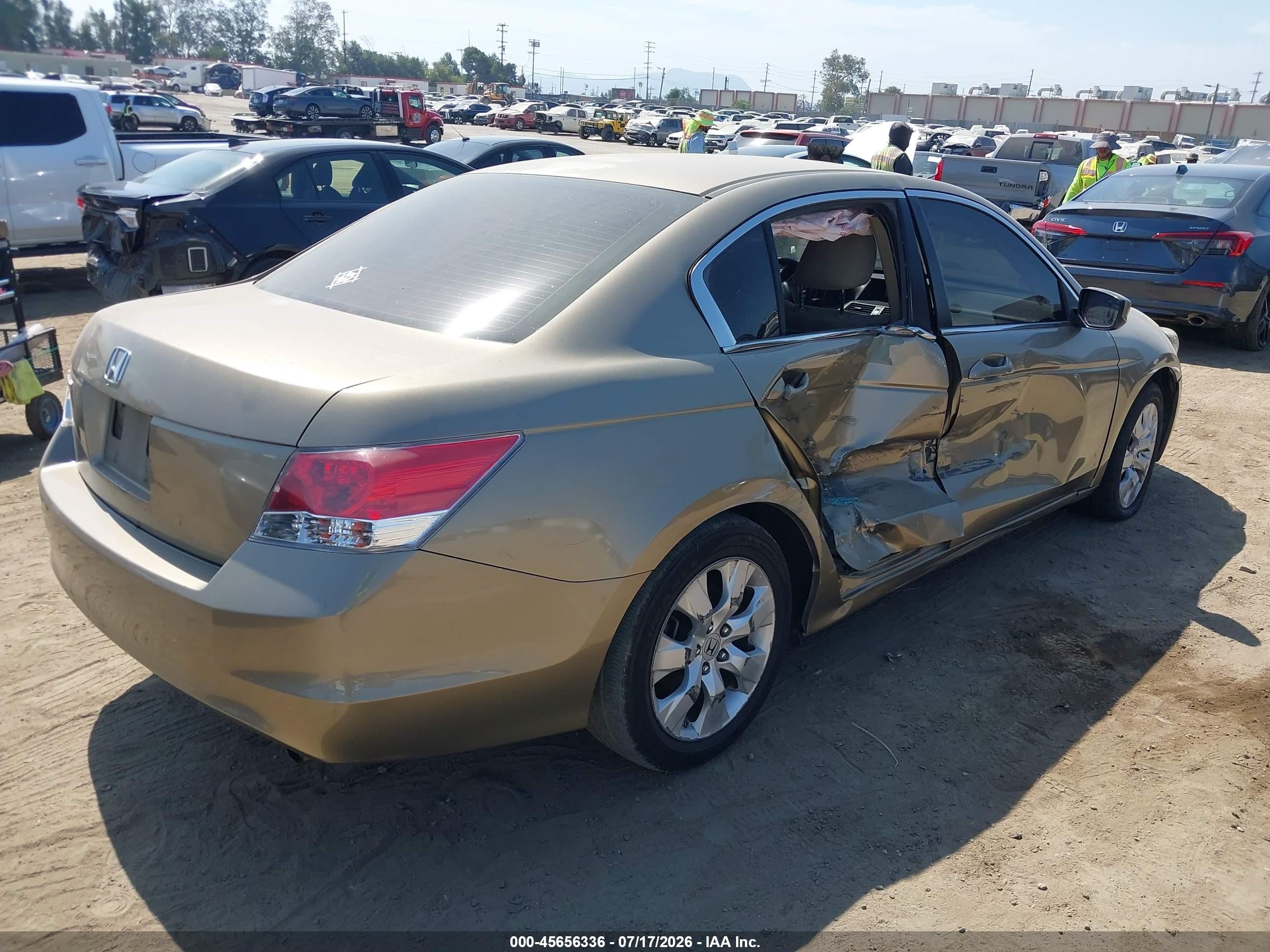 2009 Honda Accord 2.4 Ex Champagne vin: 1HGCP26759A125447