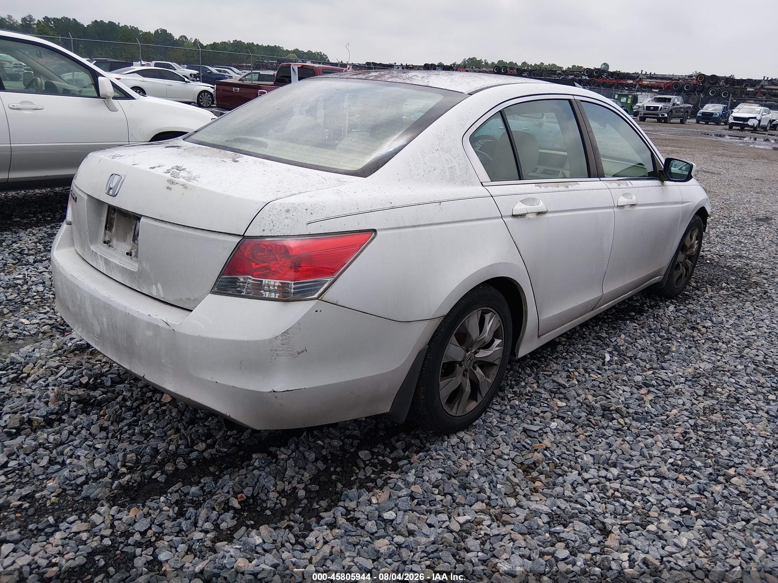 2009 Honda Accord 2.4 Ex White vin: 1HGCP26759A140823