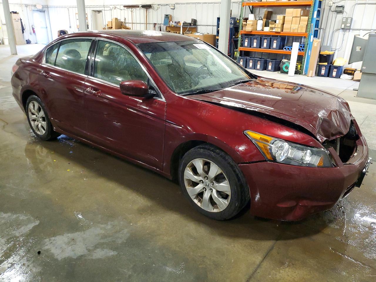 2009 Honda Accord Ex Темно-бордовый vin: 1HGCP26759A144418