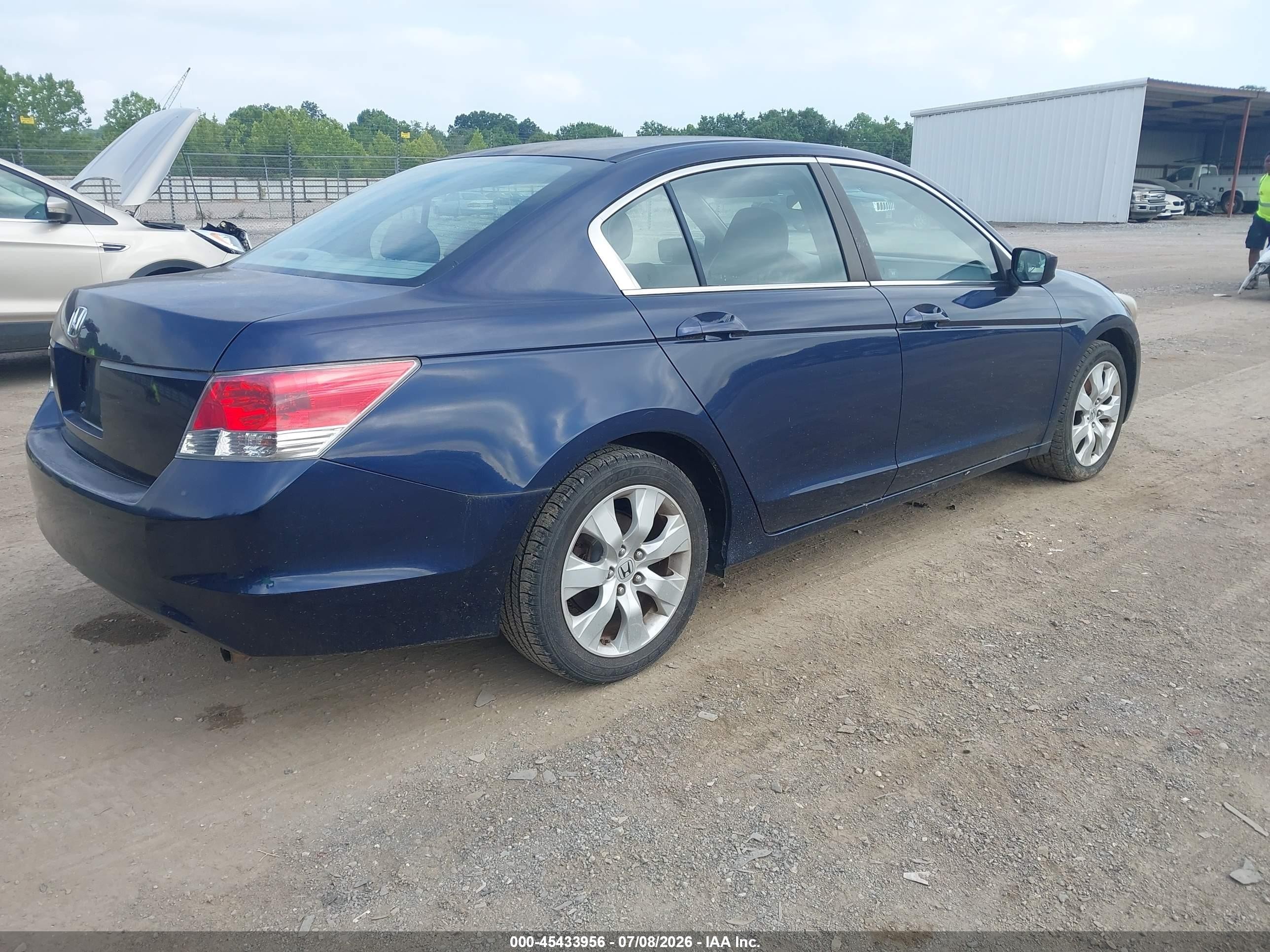 2009 Honda Accord 2.4 Ex Blue vin: 1HGCP26759A164734