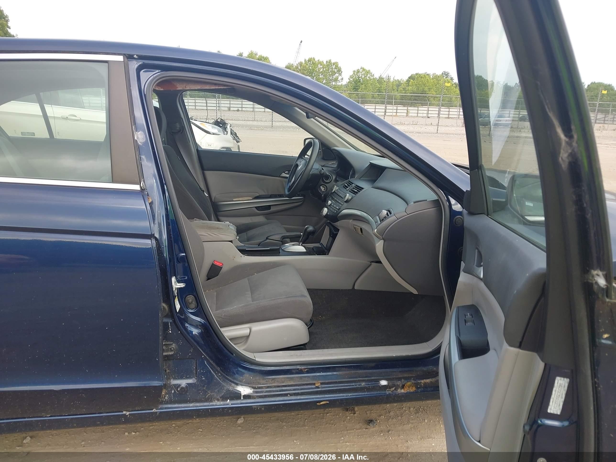 2009 Honda Accord 2.4 Ex Blue vin: 1HGCP26759A164734