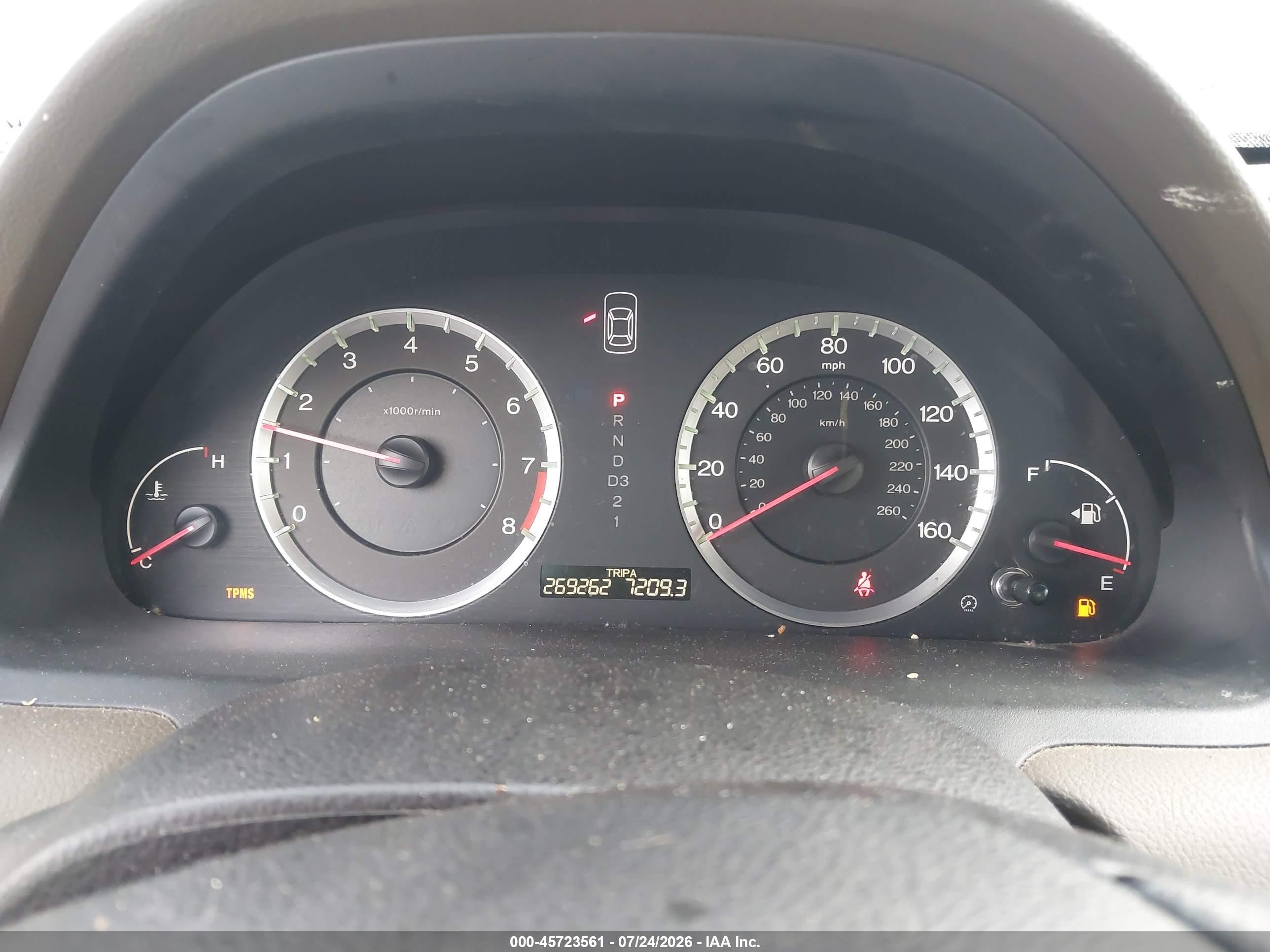 2008 Honda Accord 2.4 Ex White vin: 1HGCP26768A113595