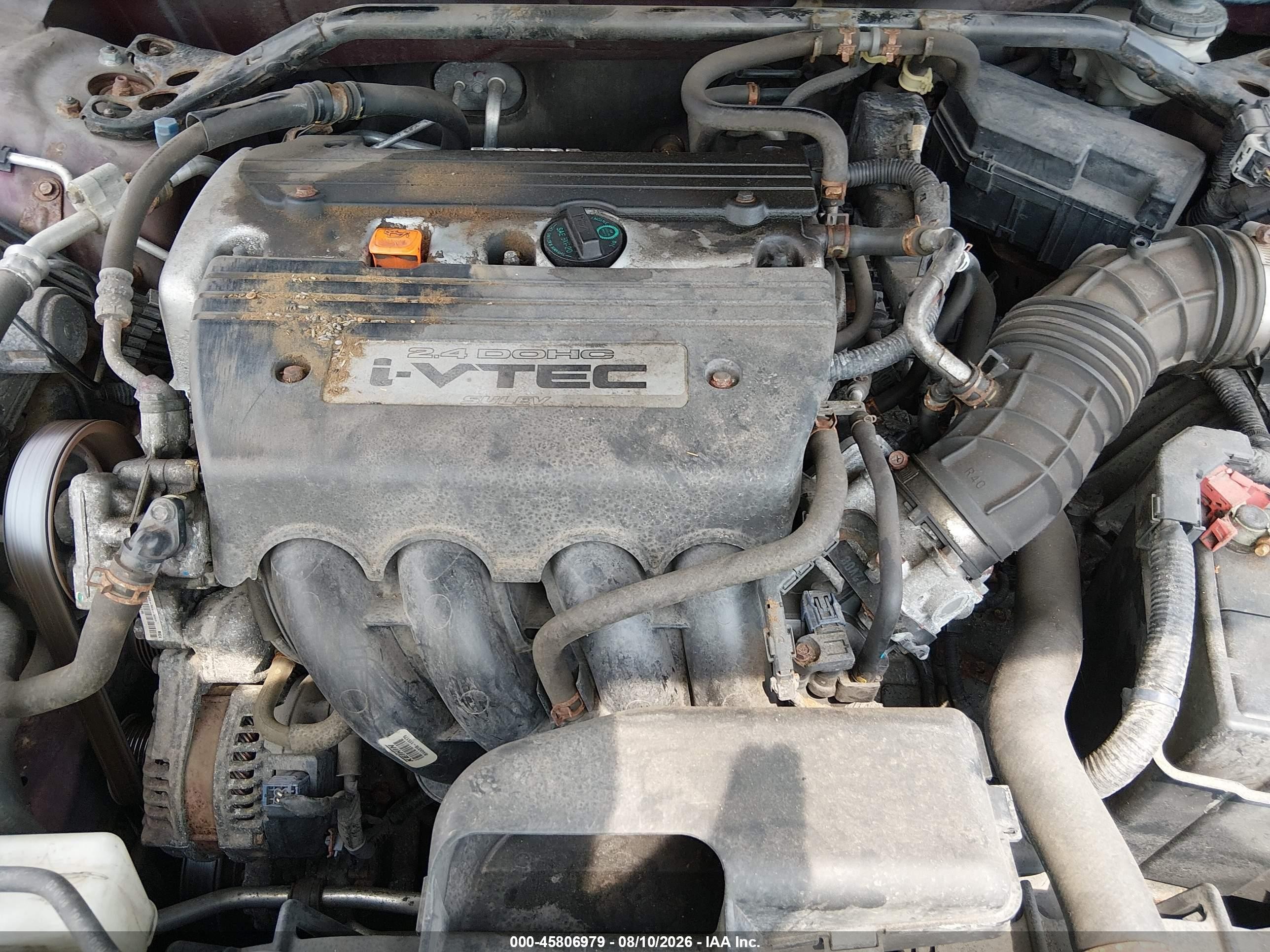 2008 Honda Accord 2.4 Ex Red vin: 1HGCP26768A124032