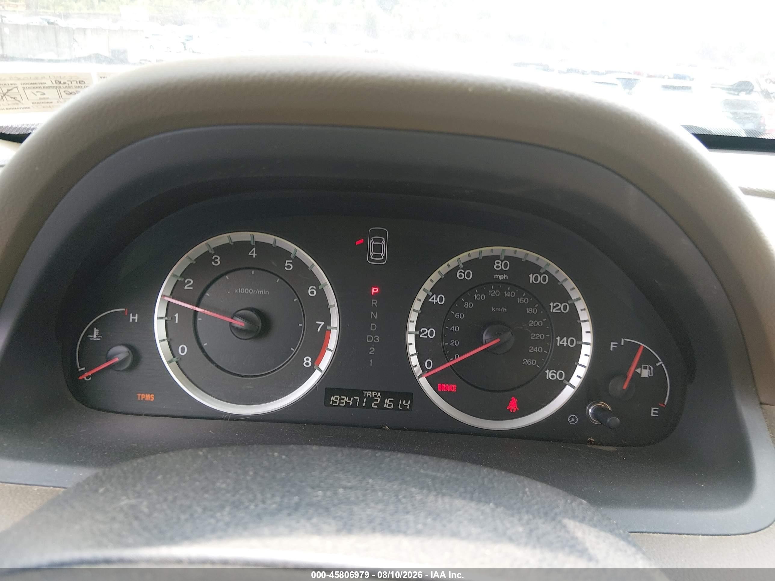2008 Honda Accord 2.4 Ex Red vin: 1HGCP26768A124032