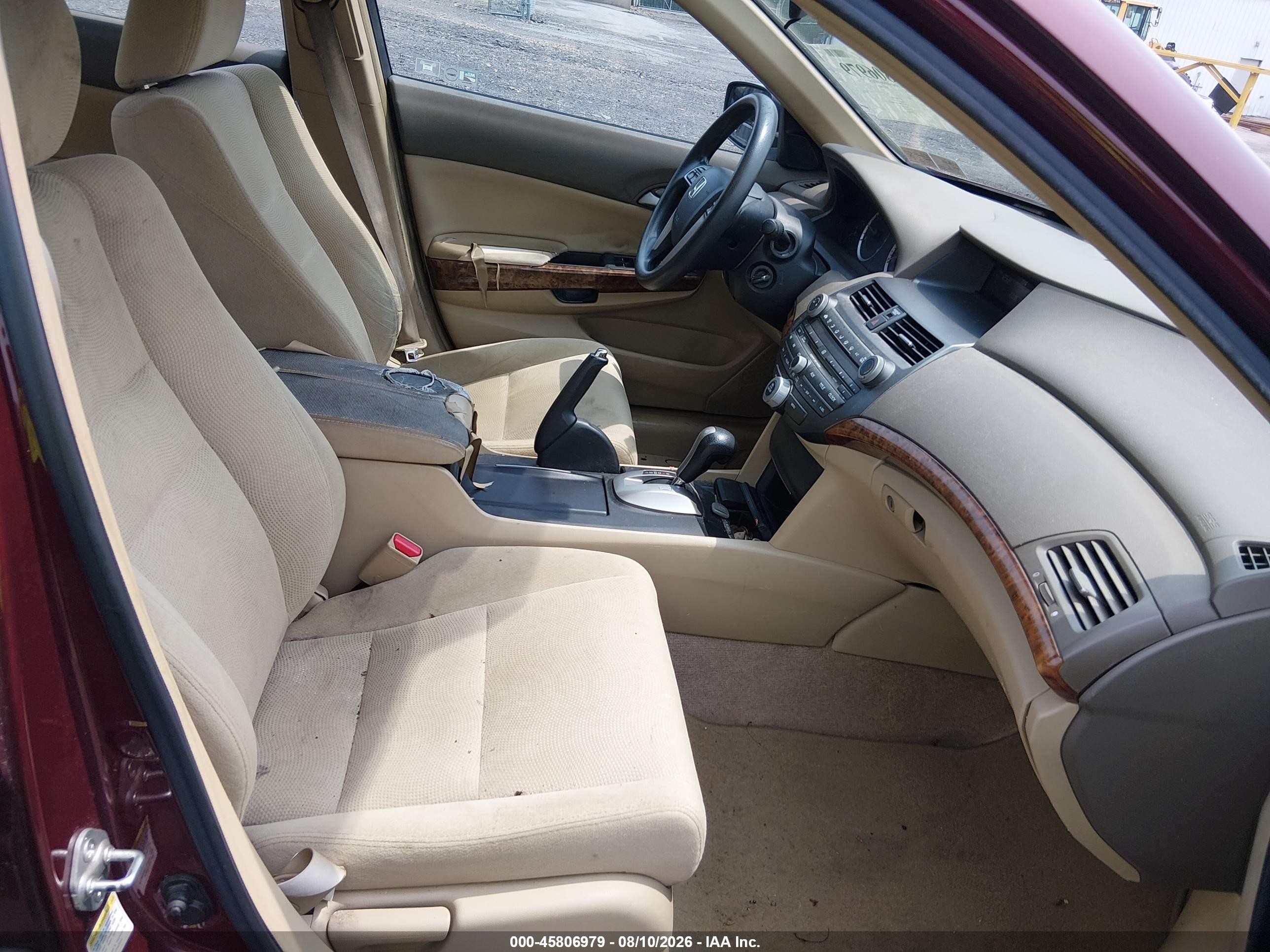 2008 Honda Accord 2.4 Ex Red vin: 1HGCP26768A124032