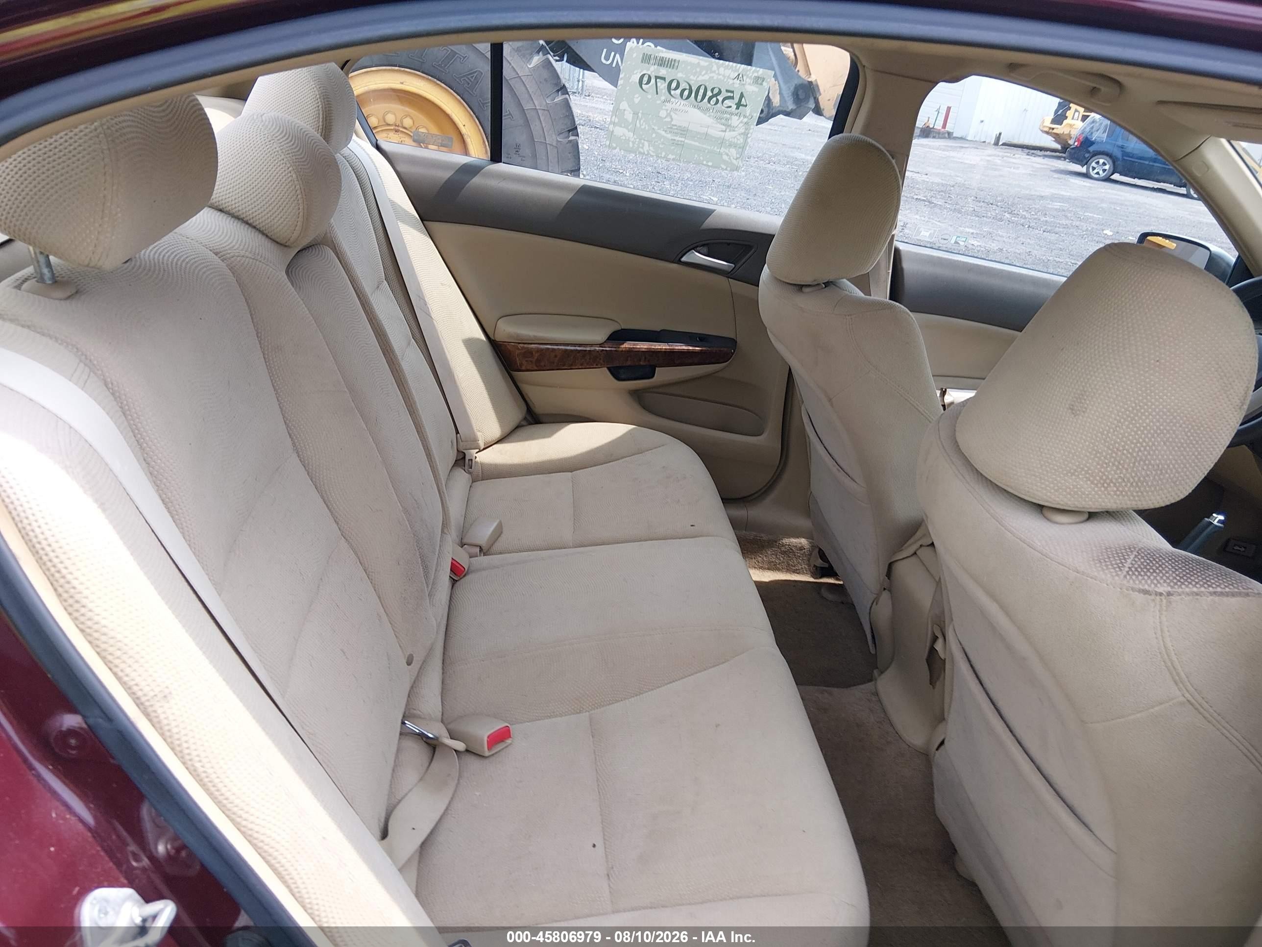 2008 Honda Accord 2.4 Ex Red vin: 1HGCP26768A124032