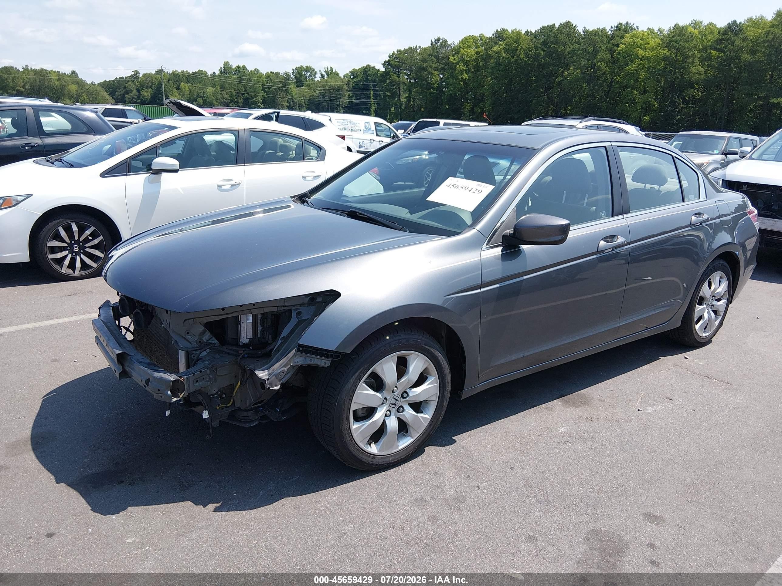 2008 Honda Accord 2.4 Ex Gray vin: 1HGCP26768A156382
