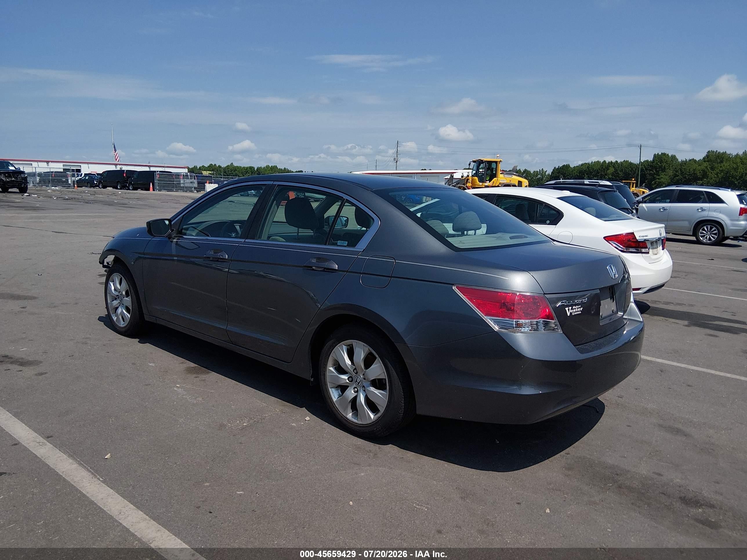 2008 Honda Accord 2.4 Ex Gray vin: 1HGCP26768A156382