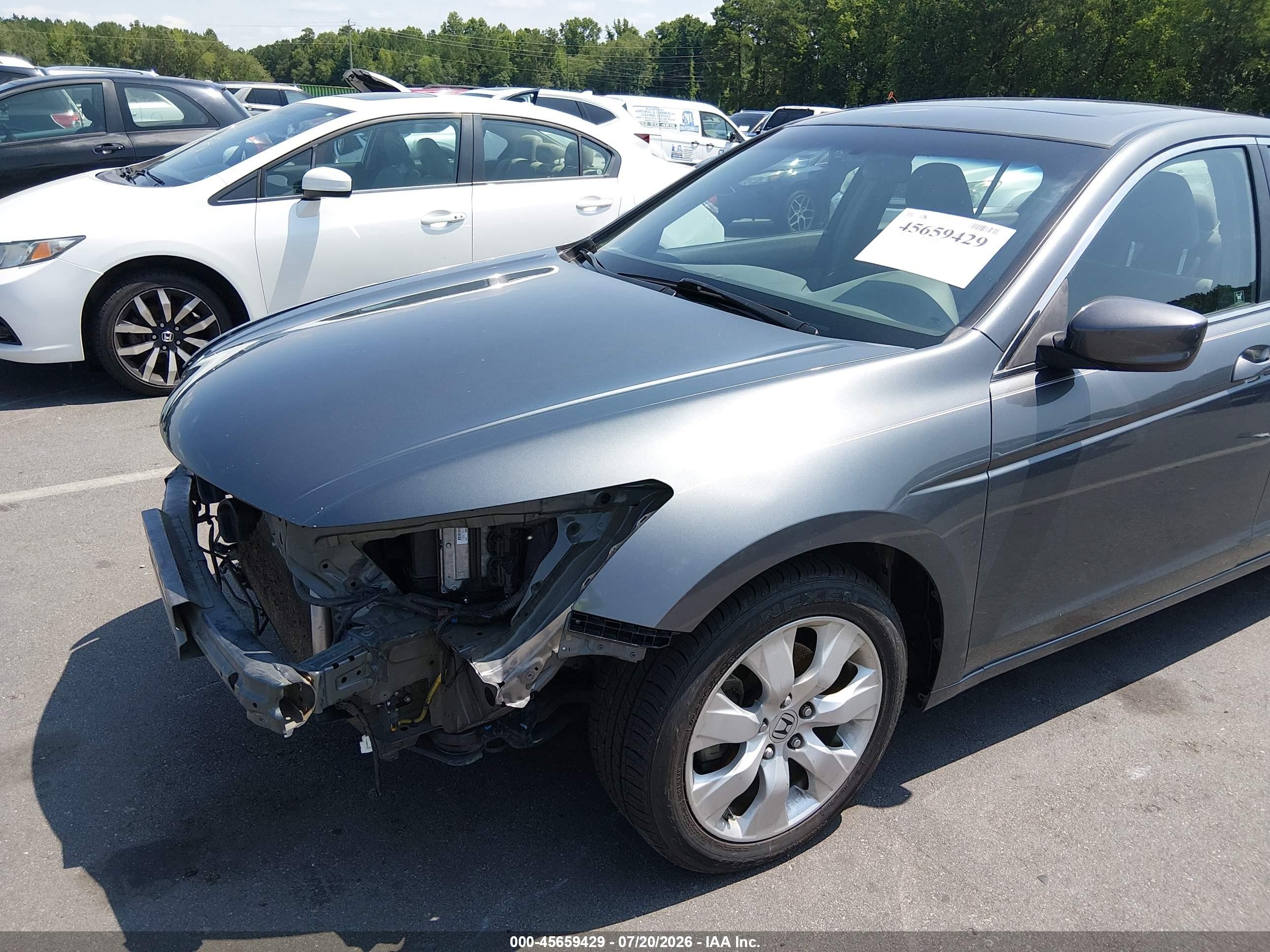 2008 Honda Accord 2.4 Ex Gray vin: 1HGCP26768A156382