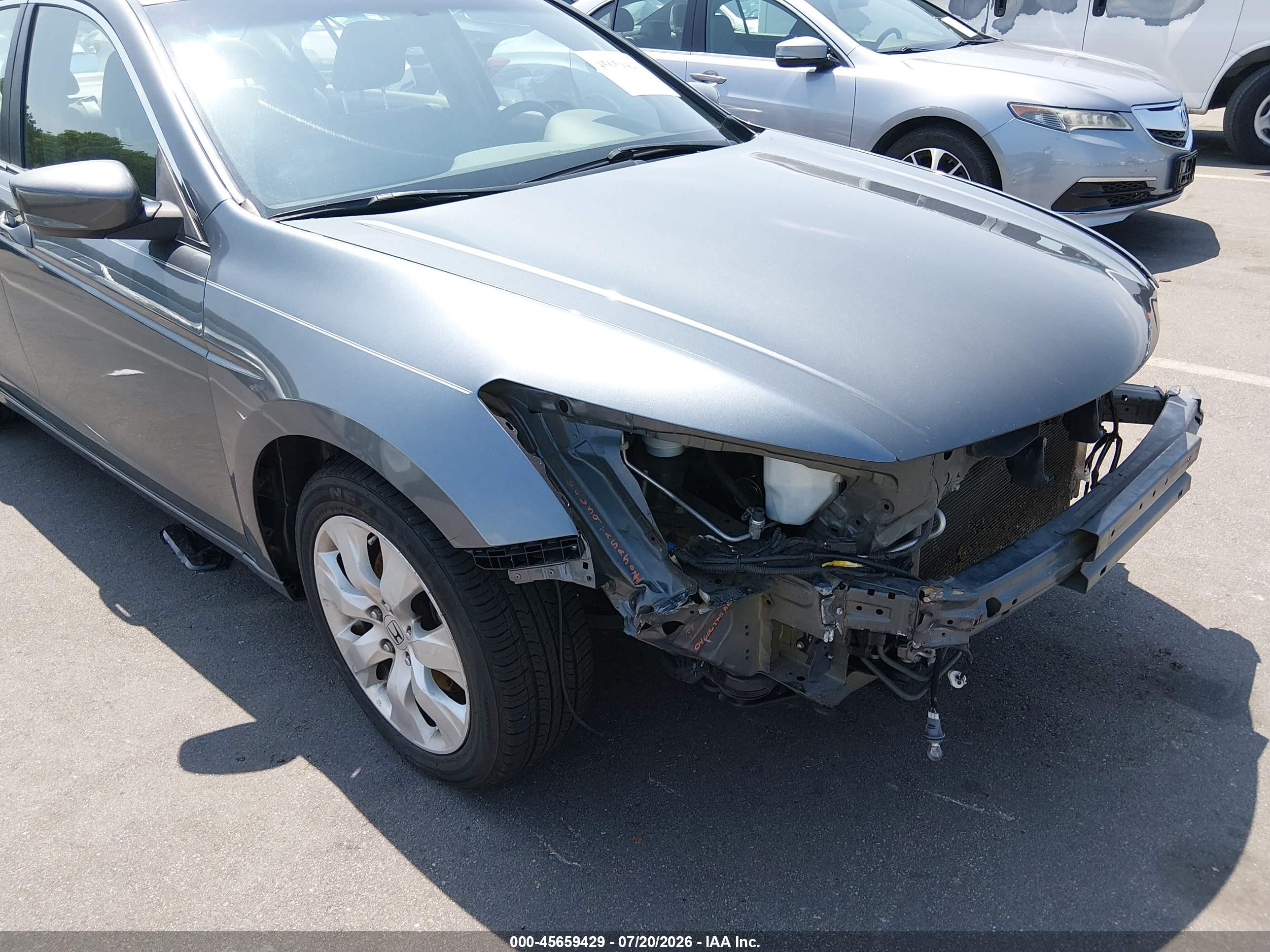 2008 Honda Accord 2.4 Ex Gray vin: 1HGCP26768A156382