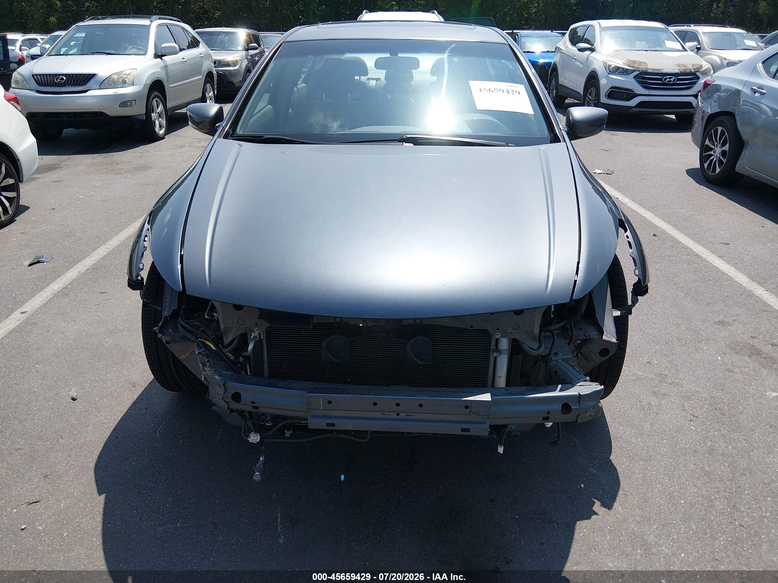 2008 Honda Accord 2.4 Ex Gray vin: 1HGCP26768A156382
