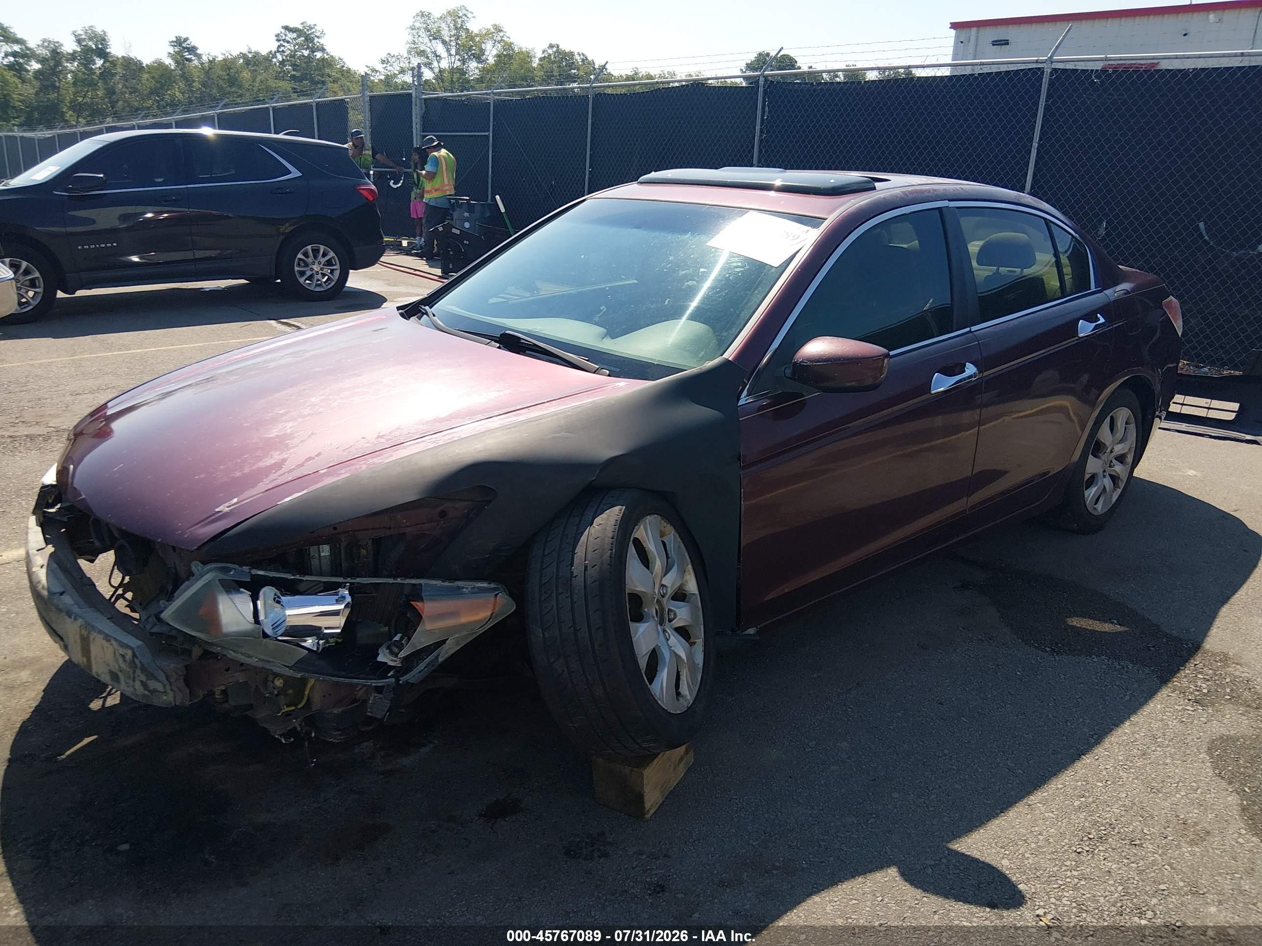 2009 Honda Accord 2.4 Ex Красный vin: 1HGCP26769A016060