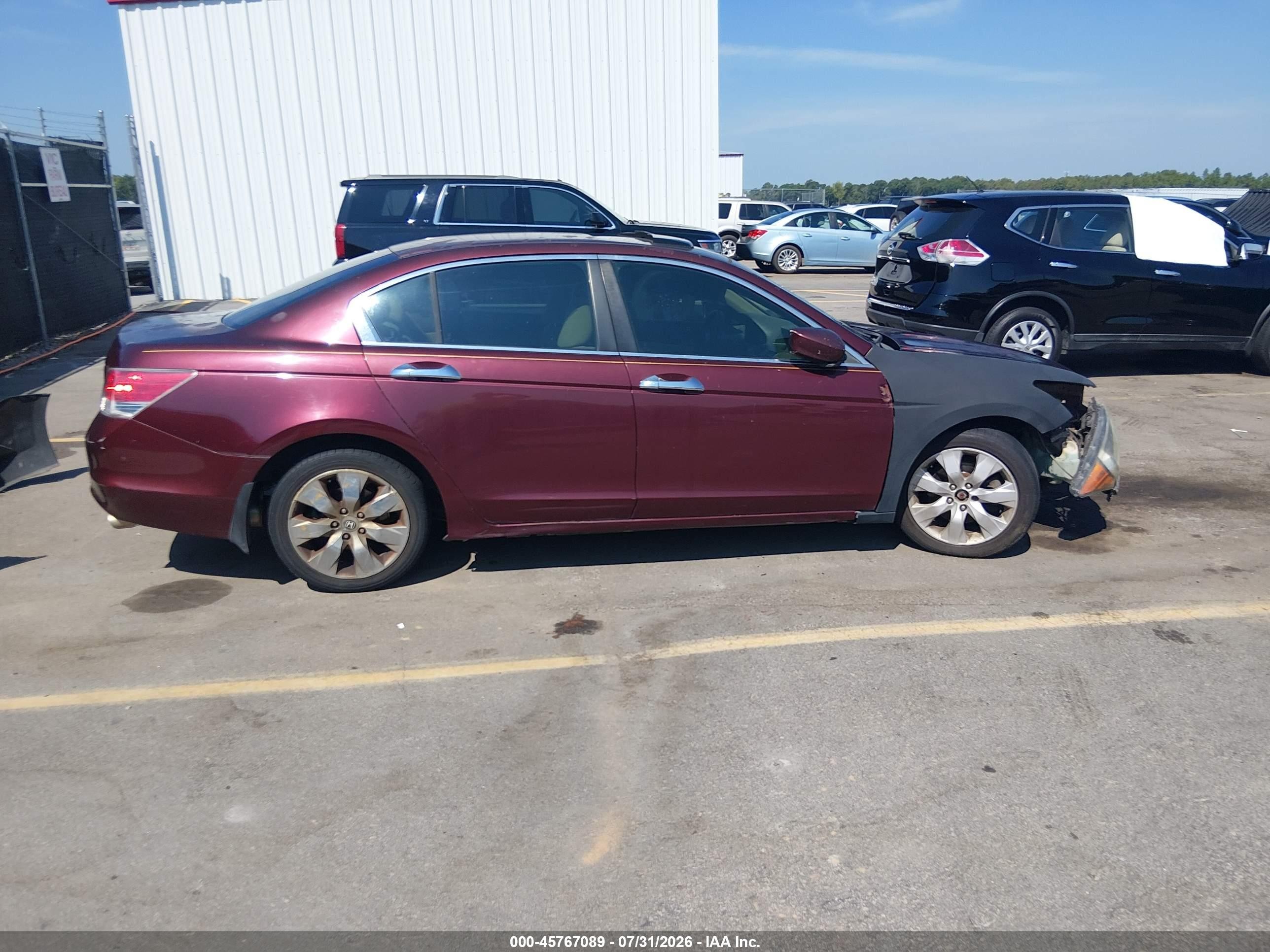 2009 Honda Accord 2.4 Ex Красный vin: 1HGCP26769A016060