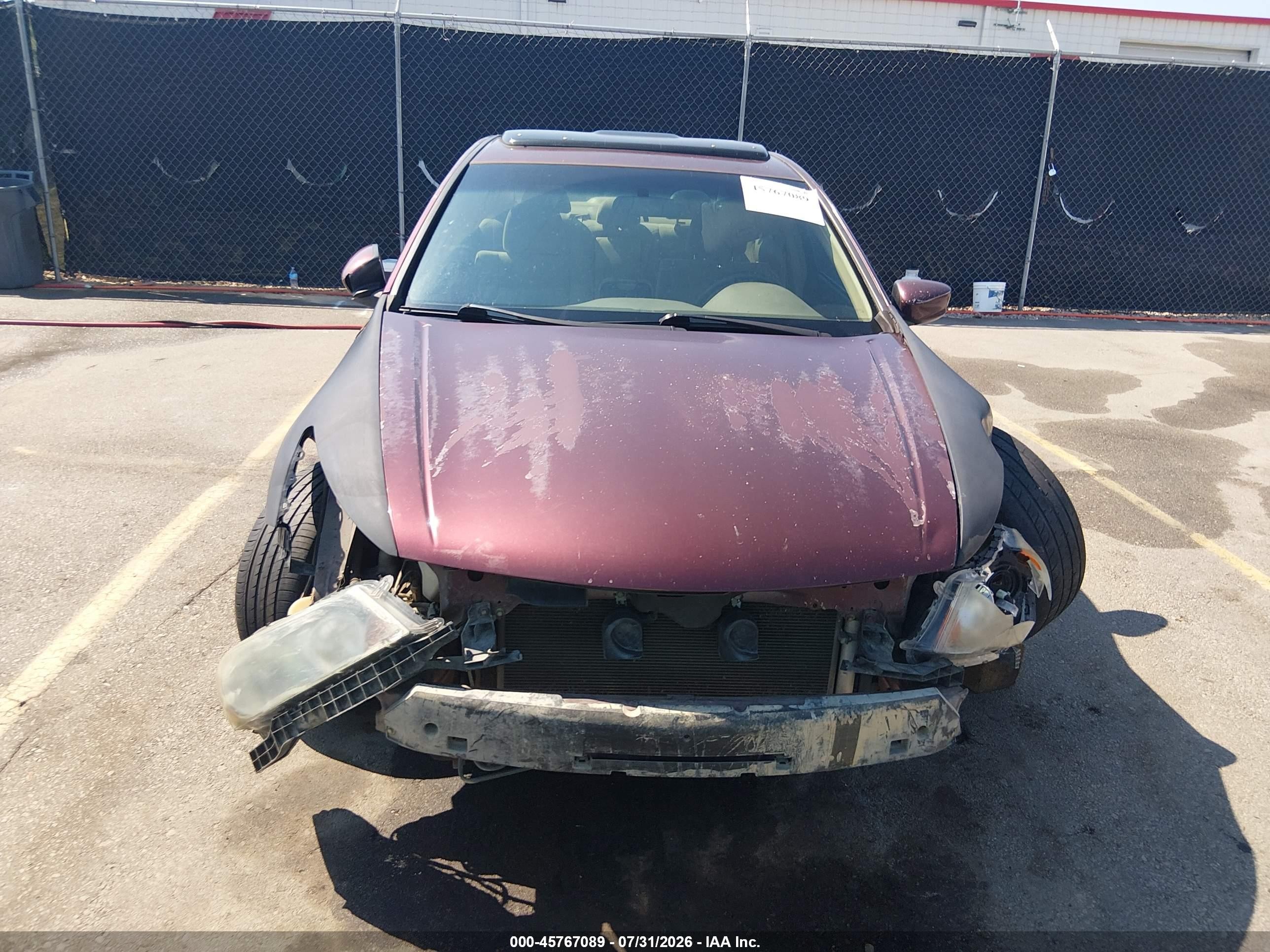 2009 Honda Accord 2.4 Ex Красный vin: 1HGCP26769A016060