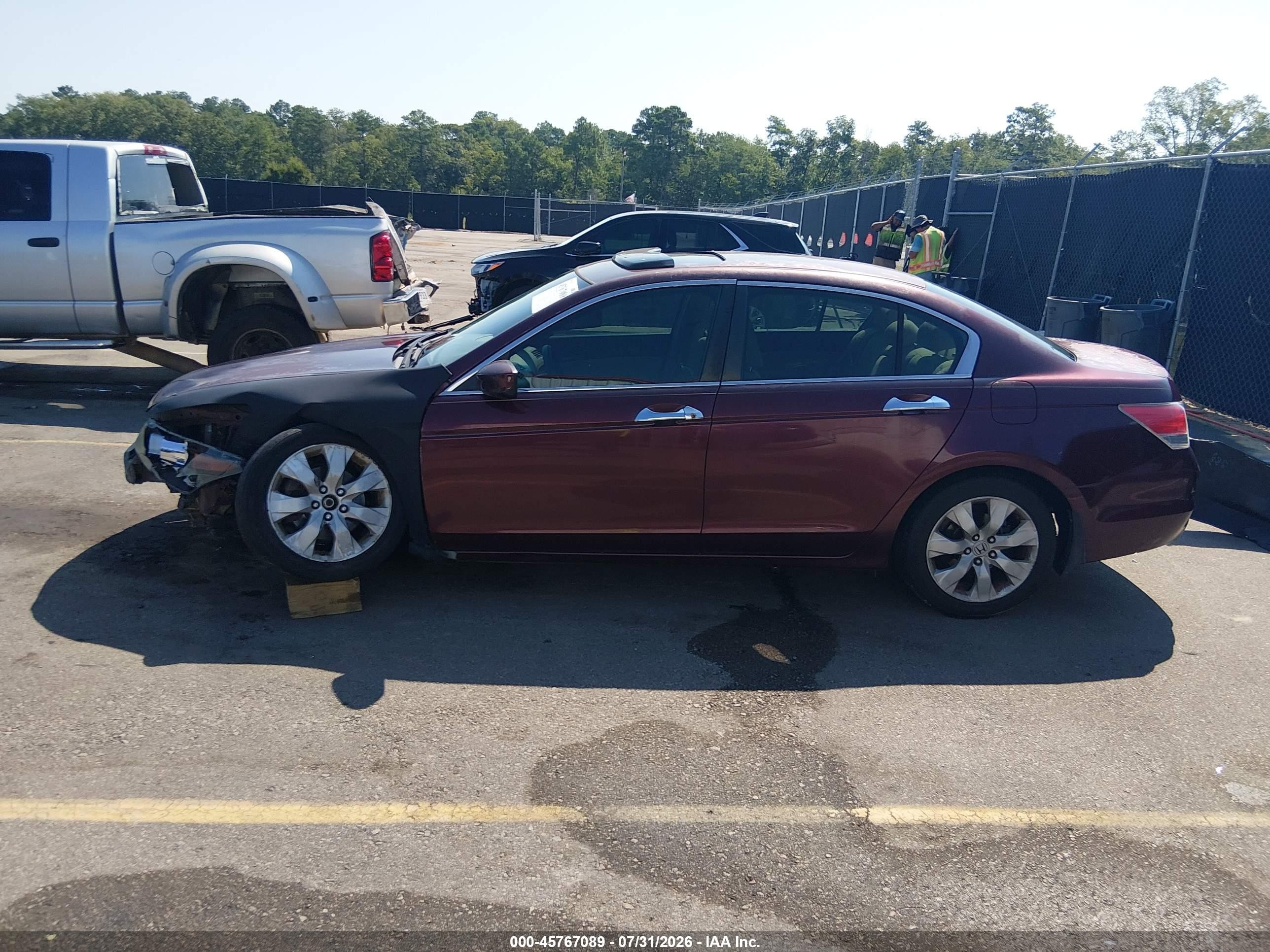 2009 Honda Accord 2.4 Ex Красный vin: 1HGCP26769A016060