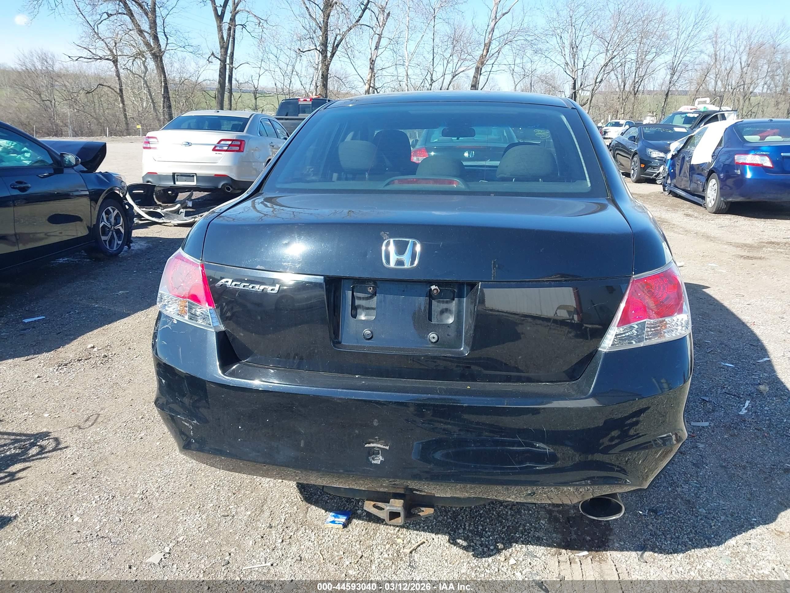 2009 Honda Accord 2.4 Ex Black vin: 1HGCP26769A116773