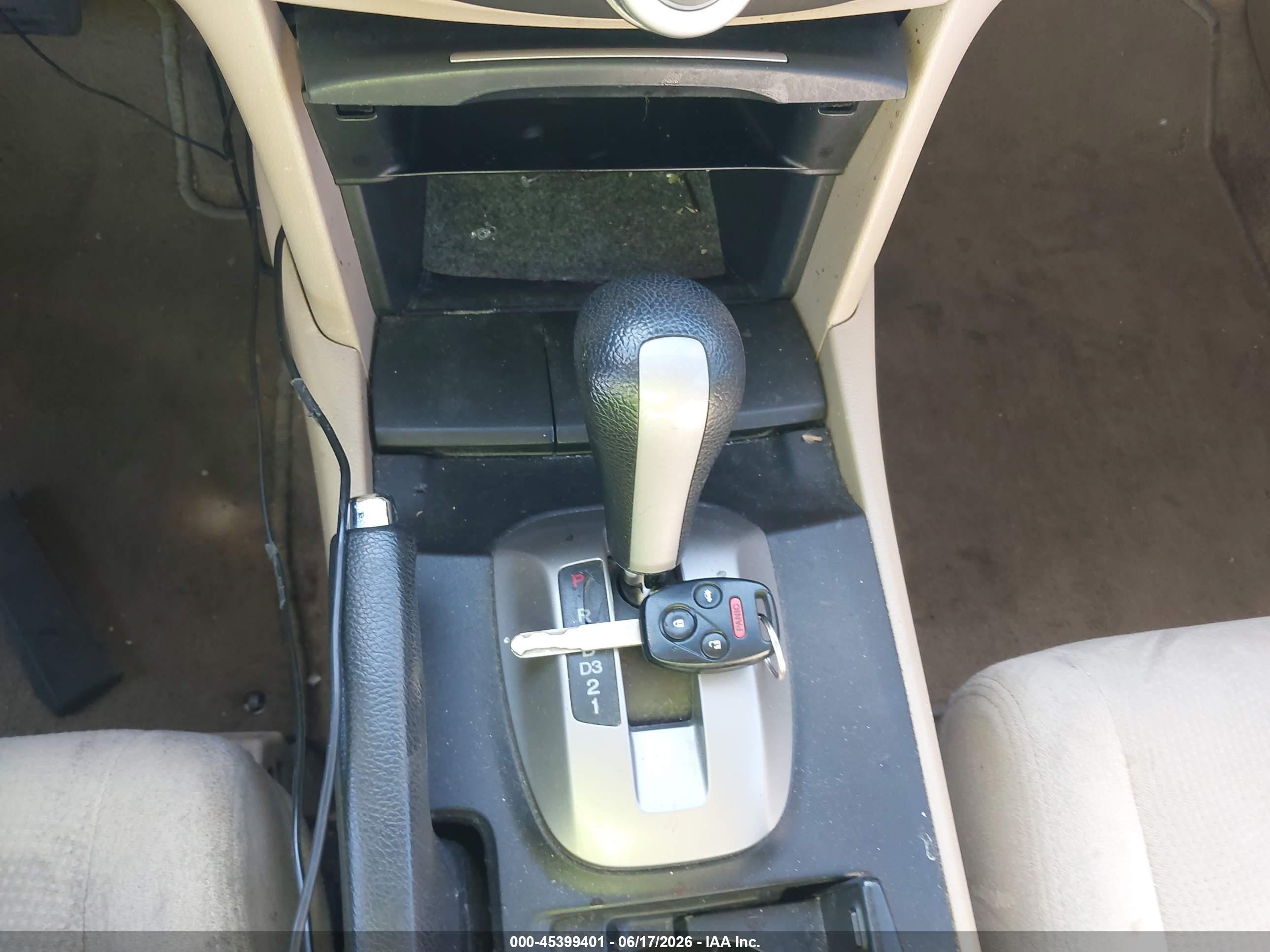 2009 Honda Accord 2.4 Ex Champagne vin: 1HGCP26769A125473