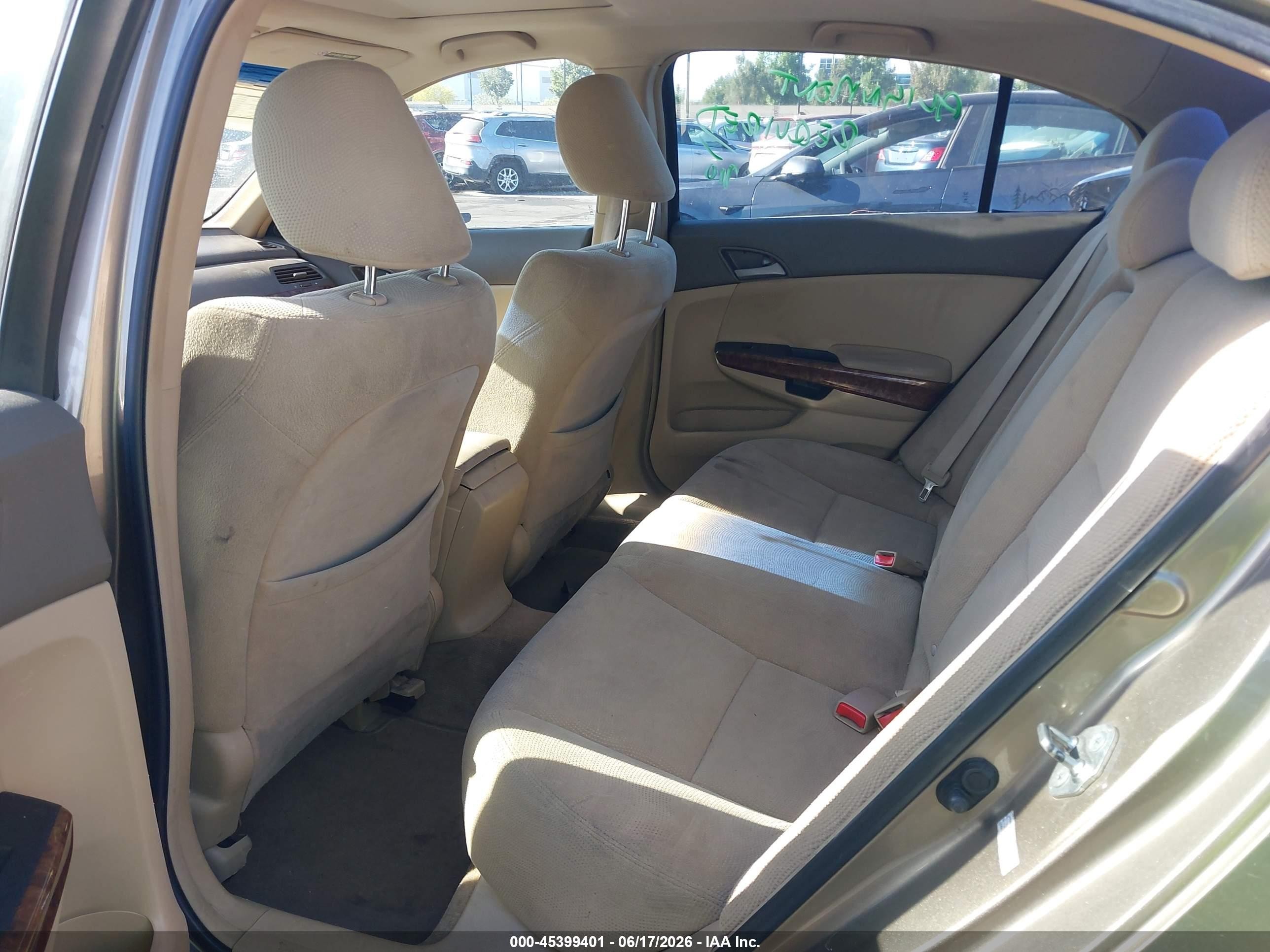 2009 Honda Accord 2.4 Ex Champagne vin: 1HGCP26769A125473