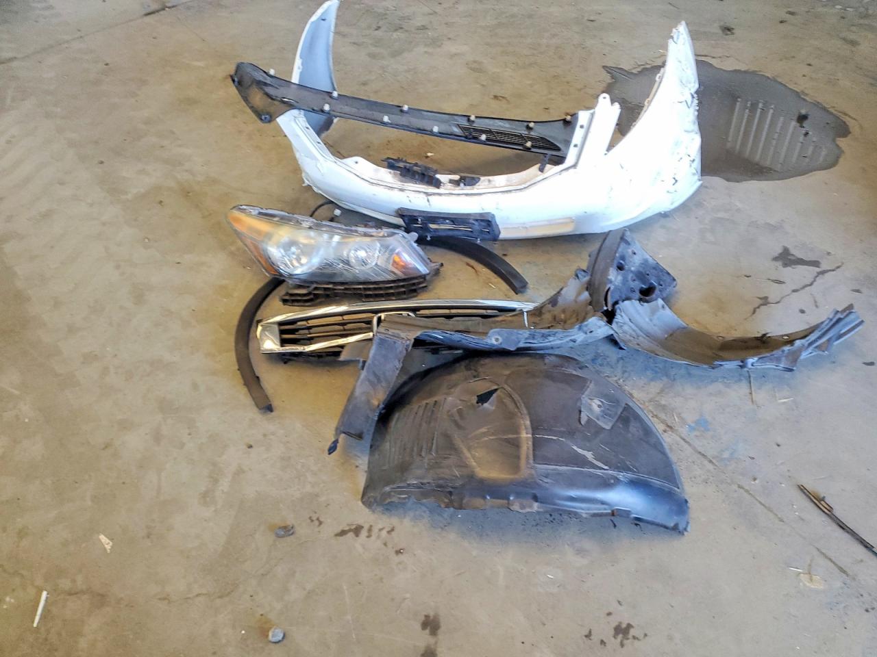 2009 Honda Accord Ex White vin: 1HGCP26769A162667