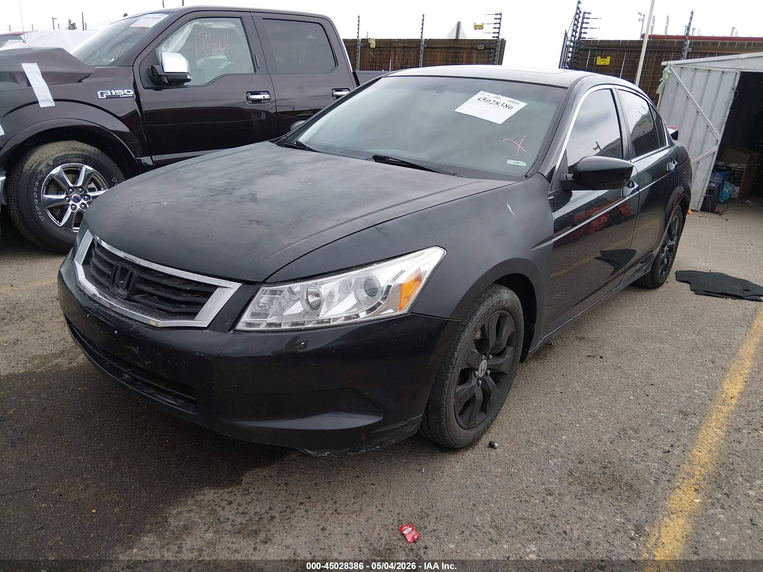 2008 Honda Accord 2.4 Ex Black vin: 1HGCP26778A017118