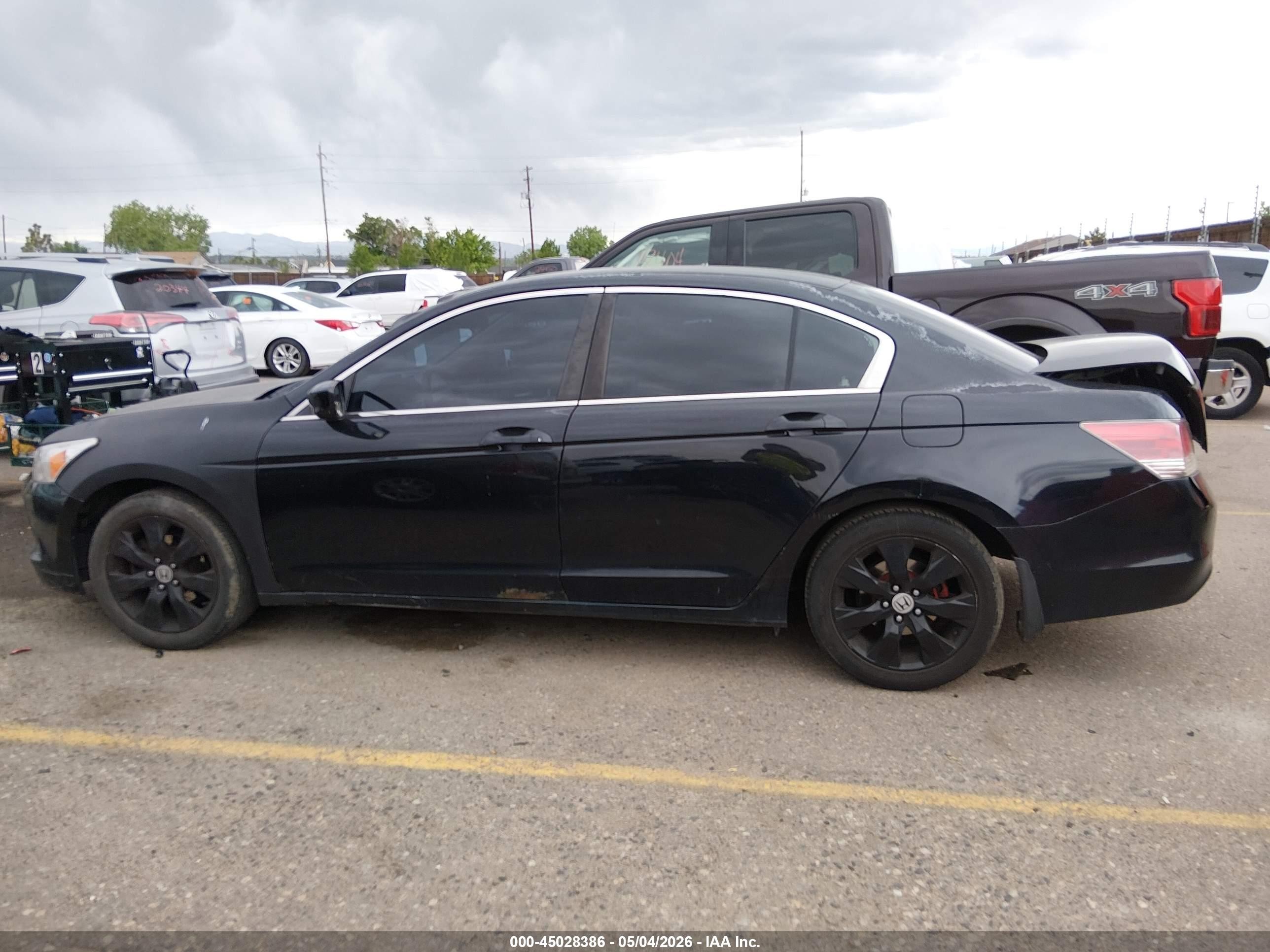 2008 Honda Accord 2.4 Ex Black vin: 1HGCP26778A017118