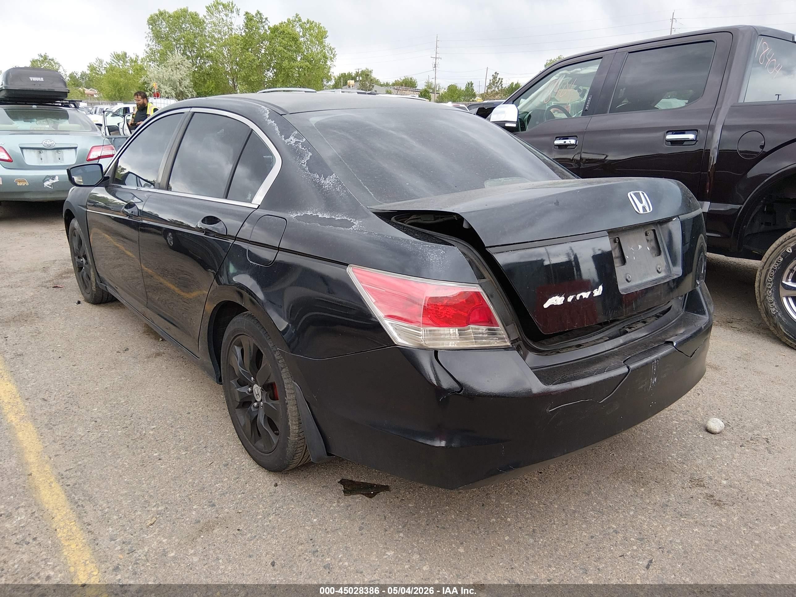 2008 Honda Accord 2.4 Ex Black vin: 1HGCP26778A017118