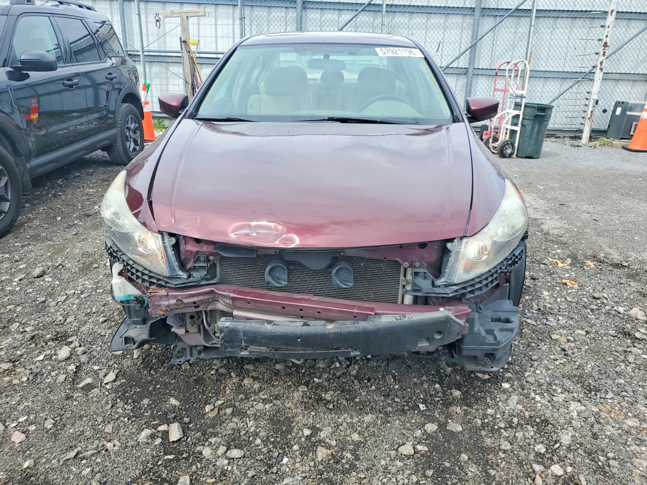 2008 Honda Accord Ex Burgundy vin: 1HGCP26778A038020