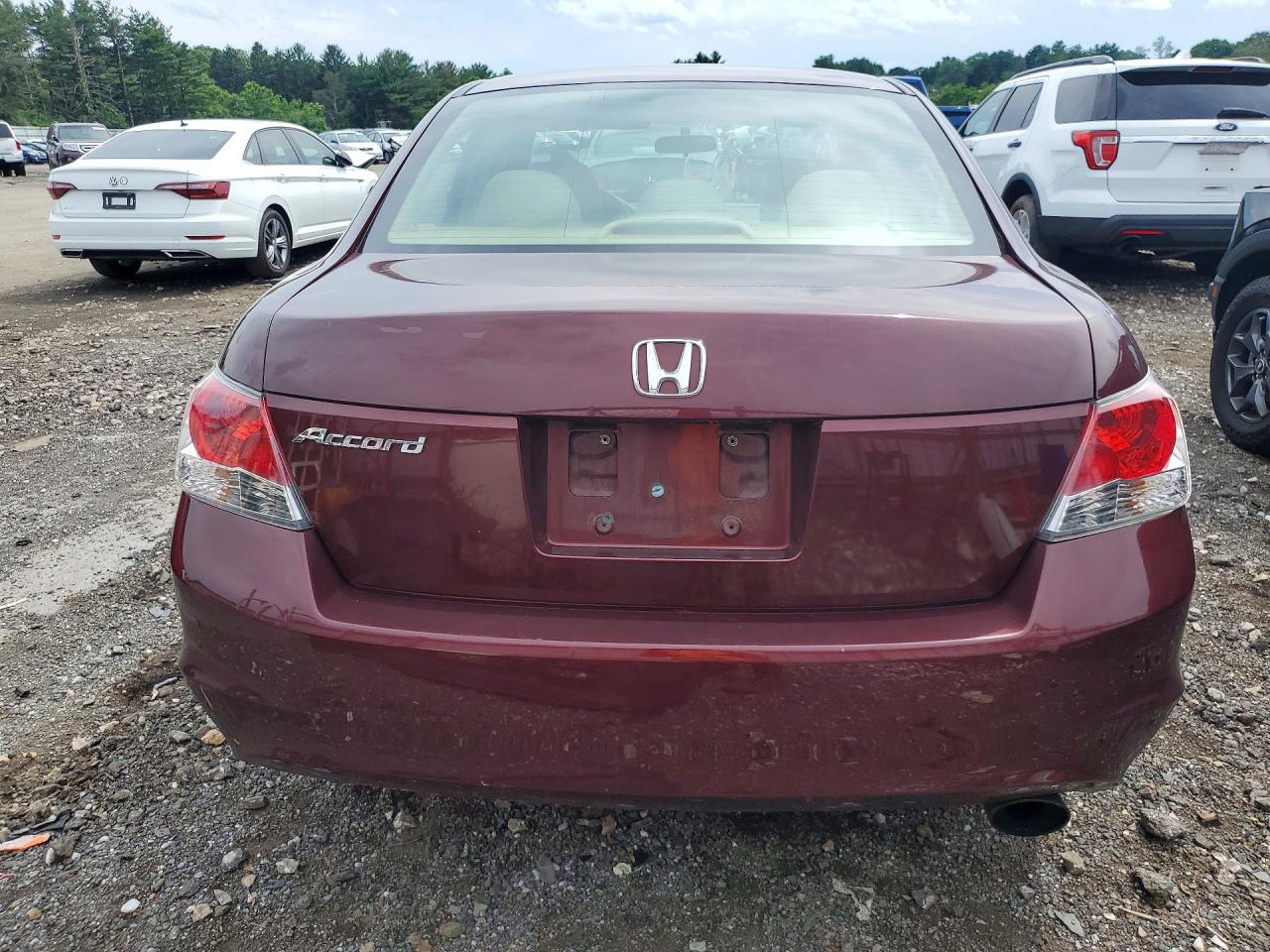2008 Honda Accord Ex Burgundy vin: 1HGCP26778A038020