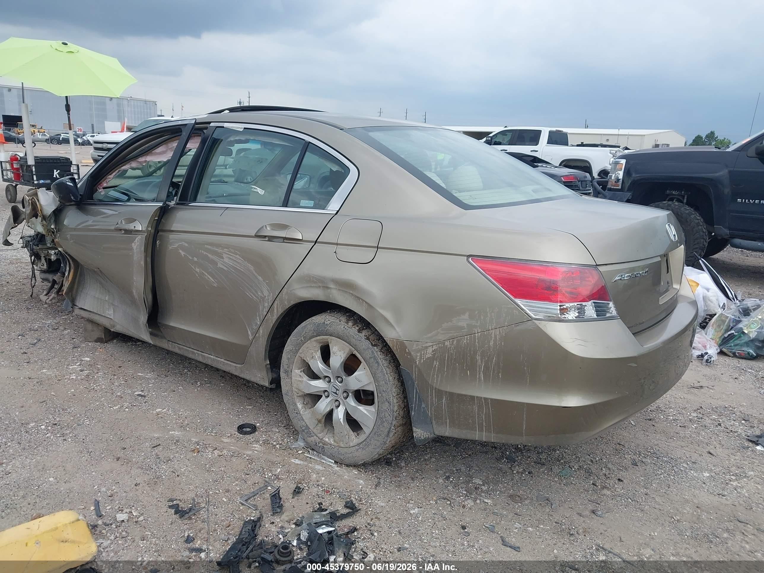 2008 Honda Accord 2.4 Ex Beige vin: 1HGCP26778A046697